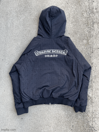 Chrome Hearts Chrome Hearts Reversible Jacquard Nylon Puffy Zip Jacket Size US L / EU 52-54 / 3 - 1 Thumbnail
