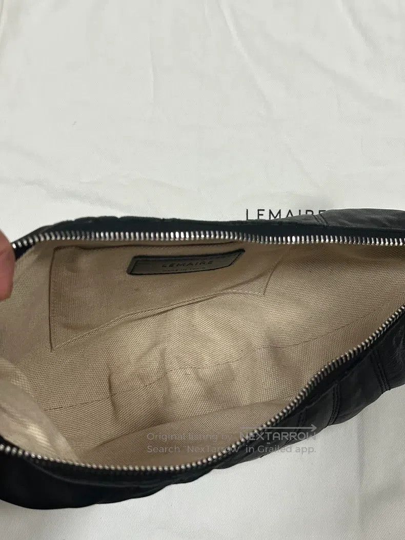 Lemaire LEMAIRE Small Black Leather Horn Bag Size ONE SIZE - 9 Thumbnail
