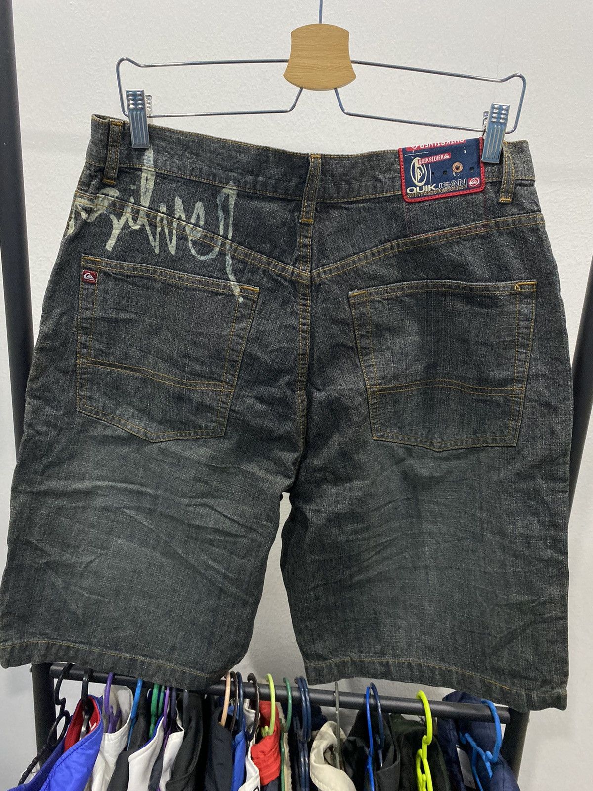 Vintage JORTS Vintage 90’s Quikjean Wide Baggy Shorts #cyber24 Size US 33 - 2 Thumbnail