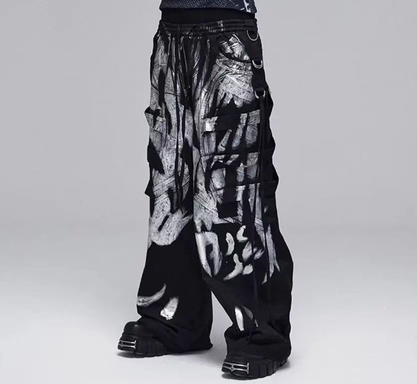 Designer × Japanese Brand Vintage Hip Hop Street Style Loose Casual Pants Size US 31 - 1 Thumbnail