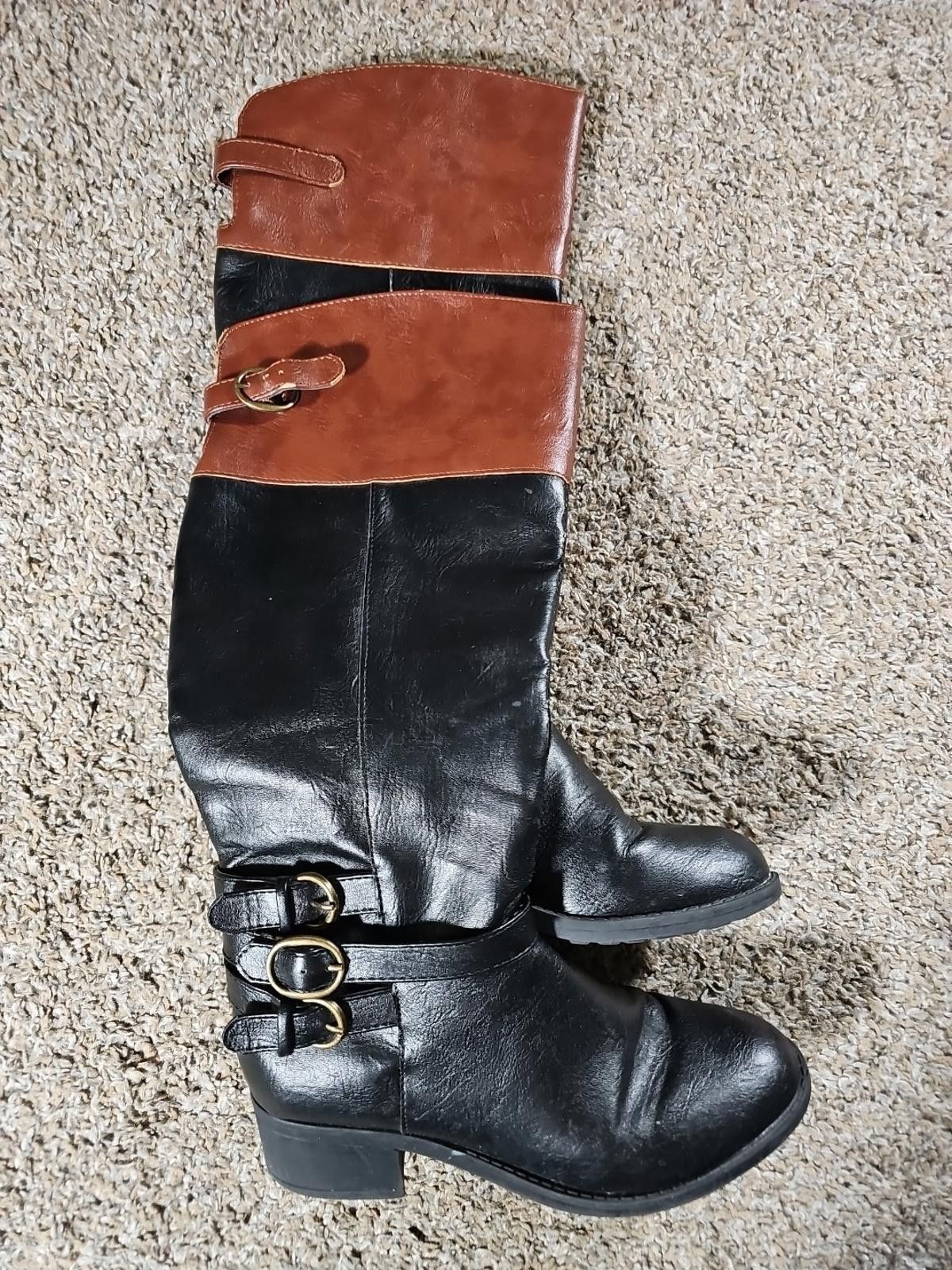 Saint Ramon RAM Imbra Boots 6M Zip Side Buckles Size US 6 / IT 36 - 1 Thumbnail