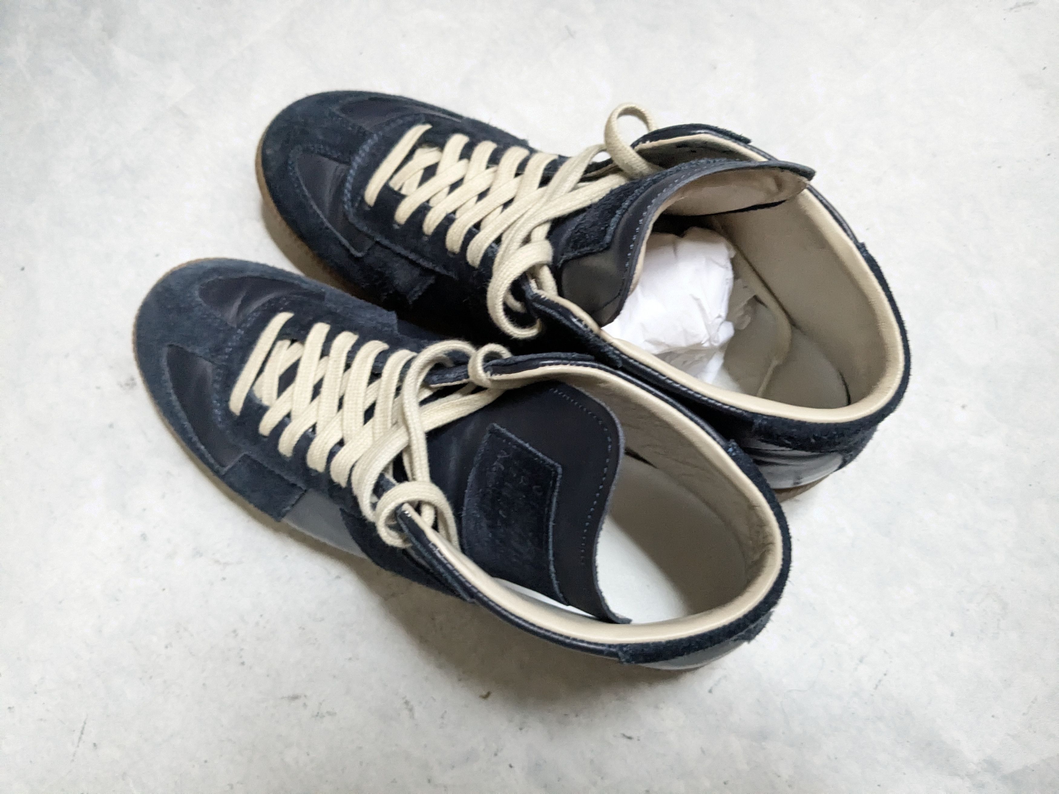 Maison Margiela Maison Margiela GAT Replica Navy Blue 9 42 High Tops Size US 13 / EU 46 - 12 Thumbnail