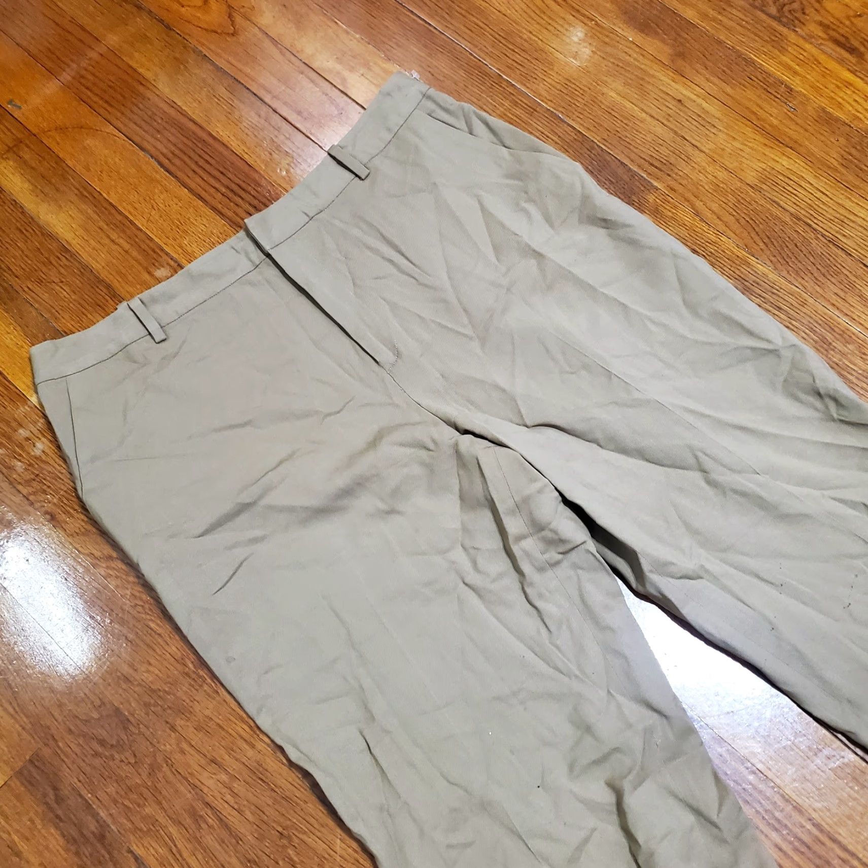 Ralph Lauren VINTAGE Ralph Lauren Wool Dress Pants Womens Size 14 Brown Wide-Leg Regular Chair? Size 36" / US 14 / IT 50 - 6 Thumbnail
