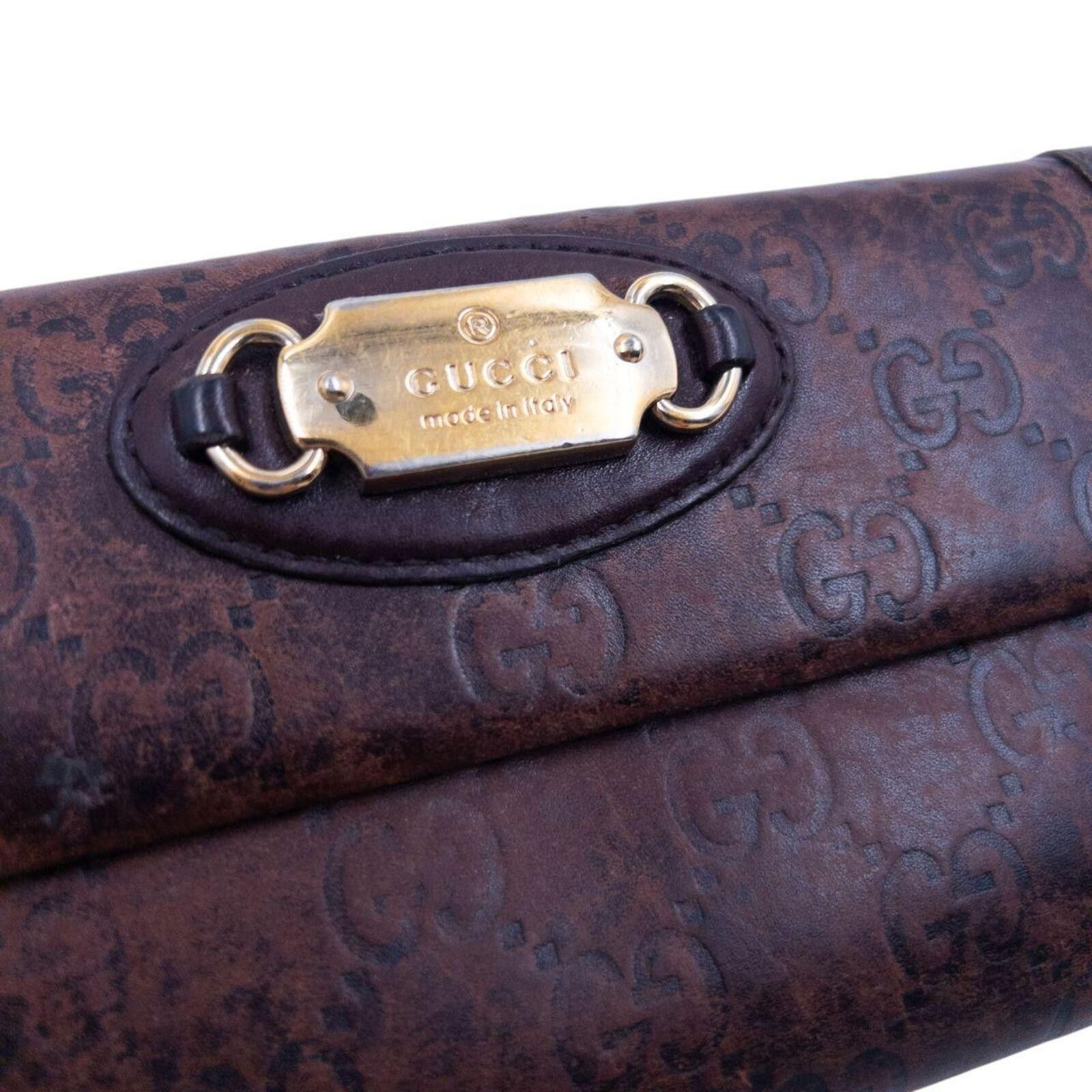 Gucci Vintage 2000s Gucci Monogram Leather Purse Size ONE SIZE - 6 Thumbnail