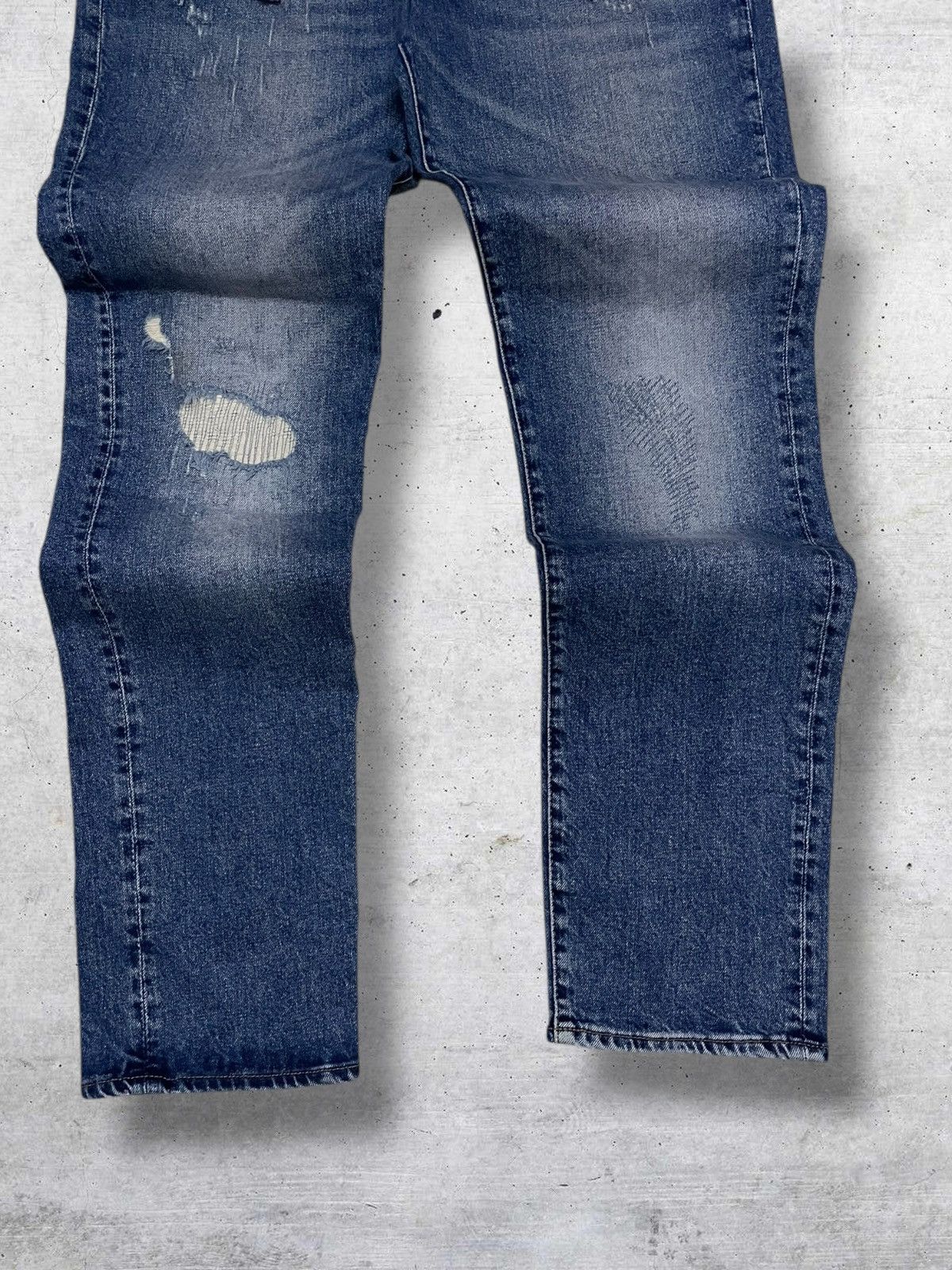 Japanese Brand VINTAGE JAPAN DESIGNER DENIM DISTRESSED STREETWEAR STYLE 90S Size US 33 - 3 Thumbnail