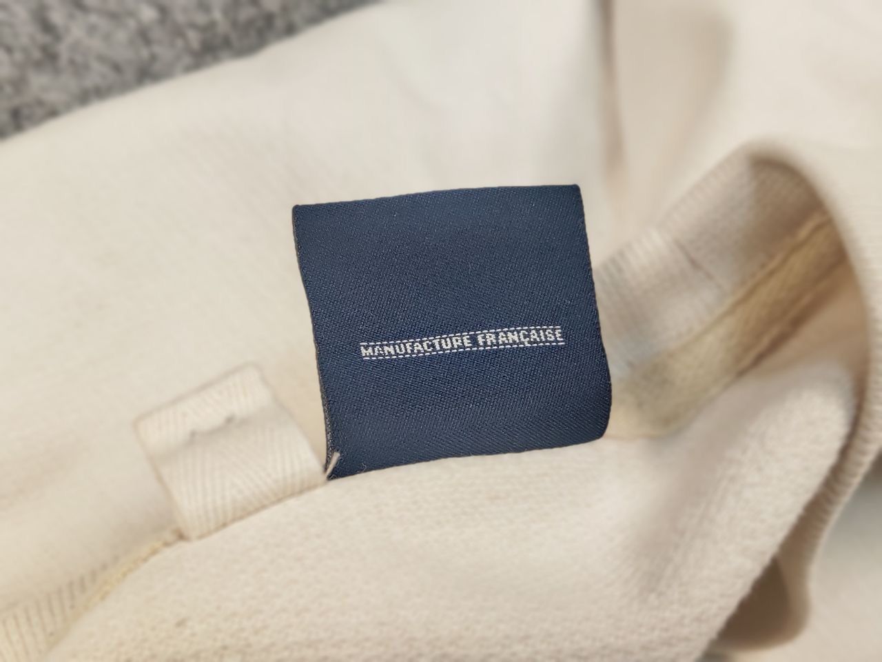 Bleu De Paname Bleu De Paname Crew Check Logo Jumper Beige Sweatshirt Size US M / EU 48-50 / 2 - 18 Thumbnail