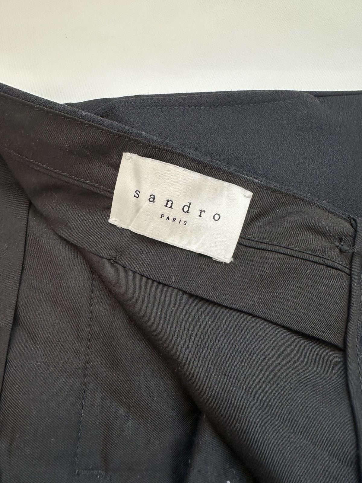 Sandro SANDRO Paris wool dark blue trousers Size 44R - 10 Thumbnail