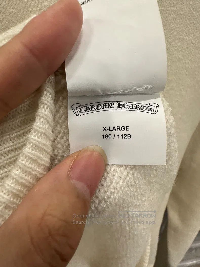 Chrome Hearts CHROME HEARTS Size XL 100% cashmere Sanskrit embroidered ro Size US XL / EU 56 / 4 - 7 Thumbnail