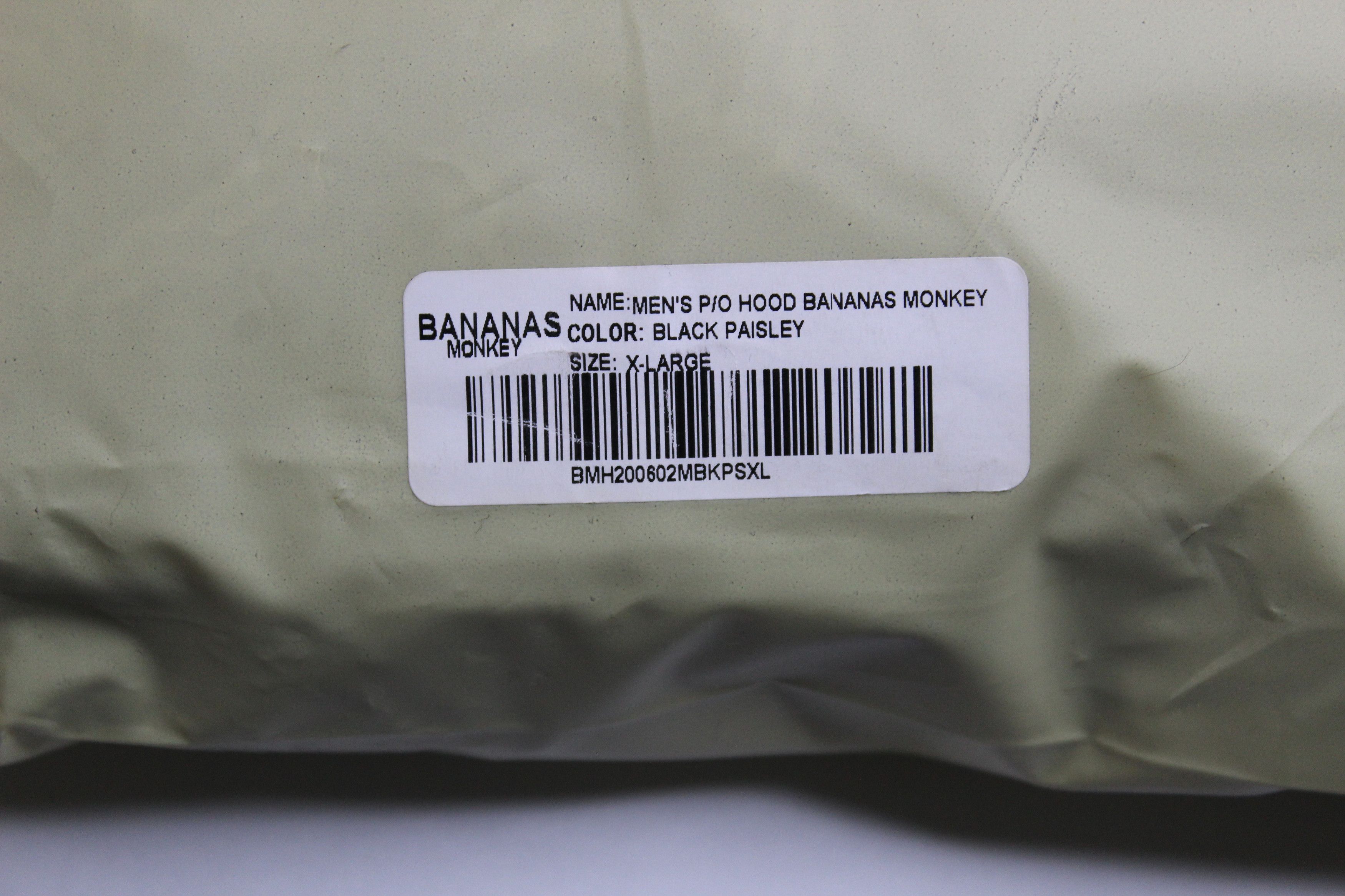 Other Bananas Monkey Black Paisley Hoodie Size US XL / EU 56 / 4 - 3 Thumbnail