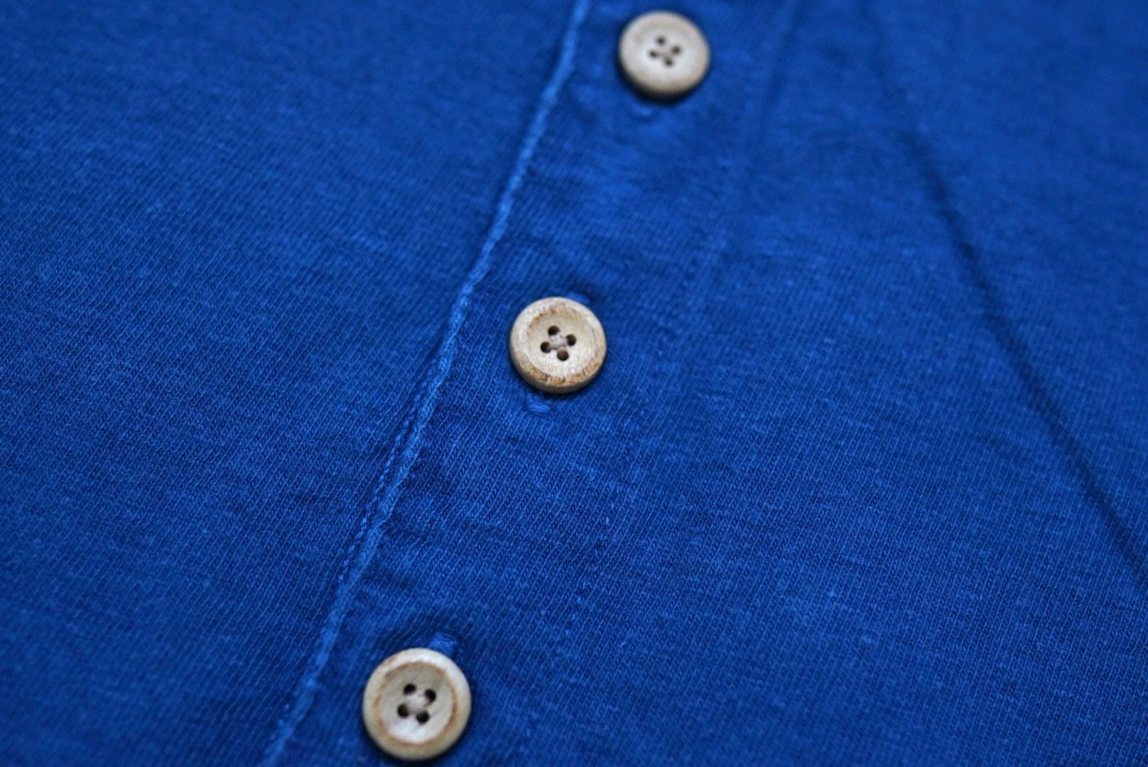 Visvim visvim ict short sleeve indigo henley neck tee S SS Size US M / EU 48-50 / 2 - 4 Thumbnail