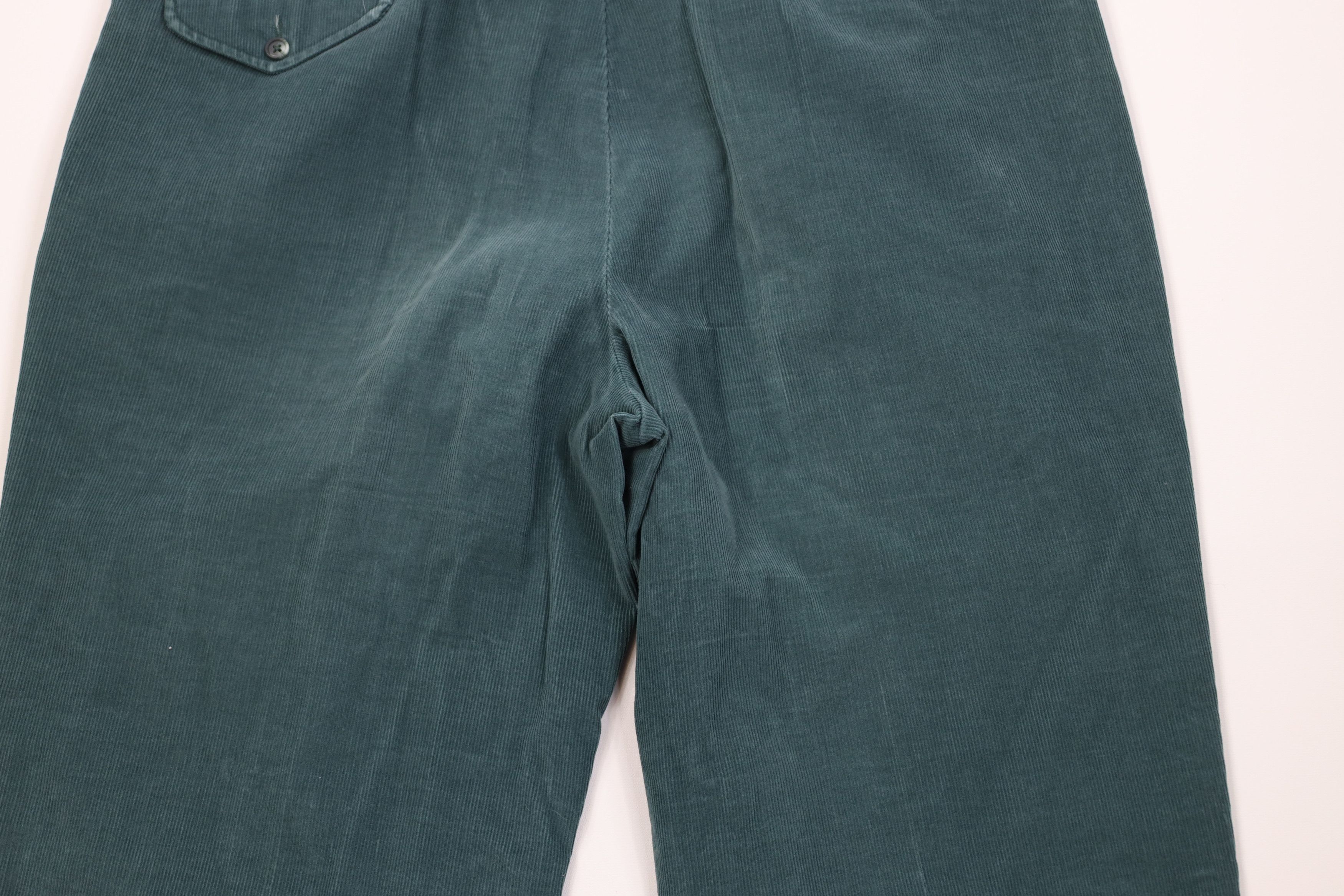 Lands' End Vintage 70s Lands End Corduroy Chino Pants Green USA Size US 40 / EU 56 - 13 Thumbnail