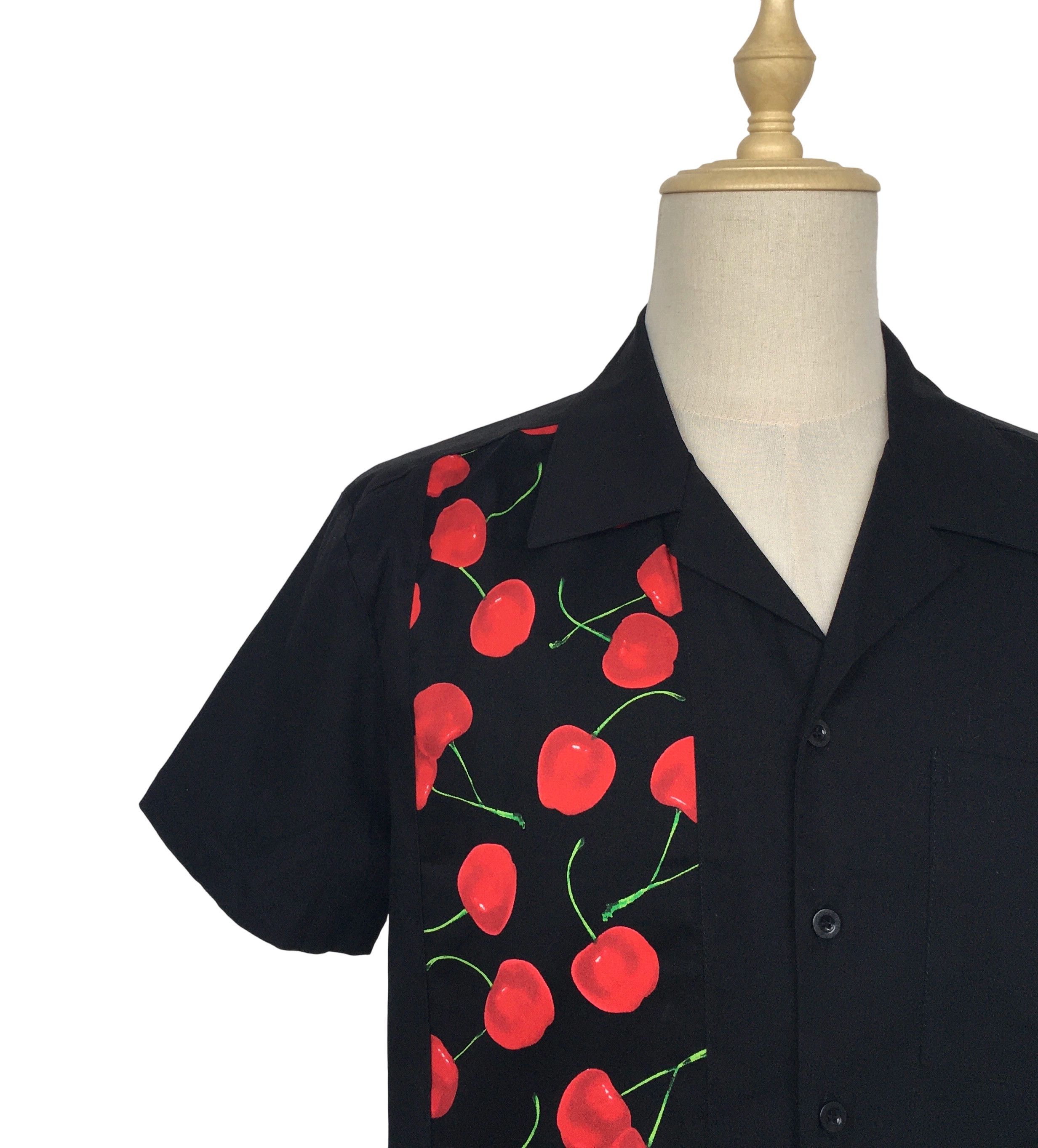 Other Men's Retro Button Shirts Cherry Pattern Clothing Size US XL / EU 56 / 4 - 5 Thumbnail