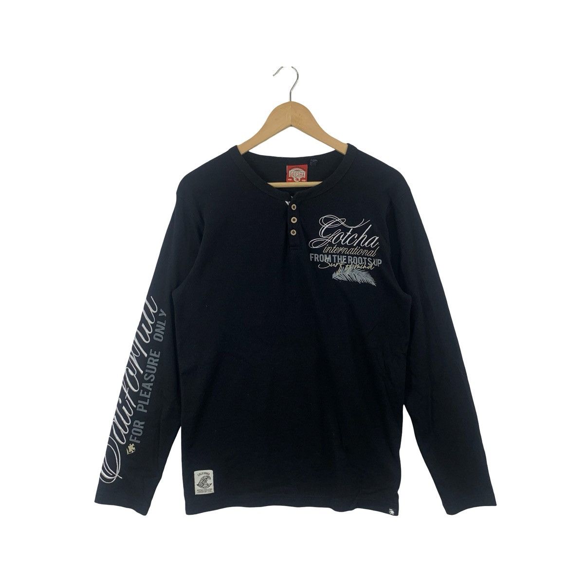 Gotcha GOTCHA INTERNATIONAL HENLEY Shirt Script Logo Surf Style Size US L / EU 52-54 / 3 - 1 Thumbnail