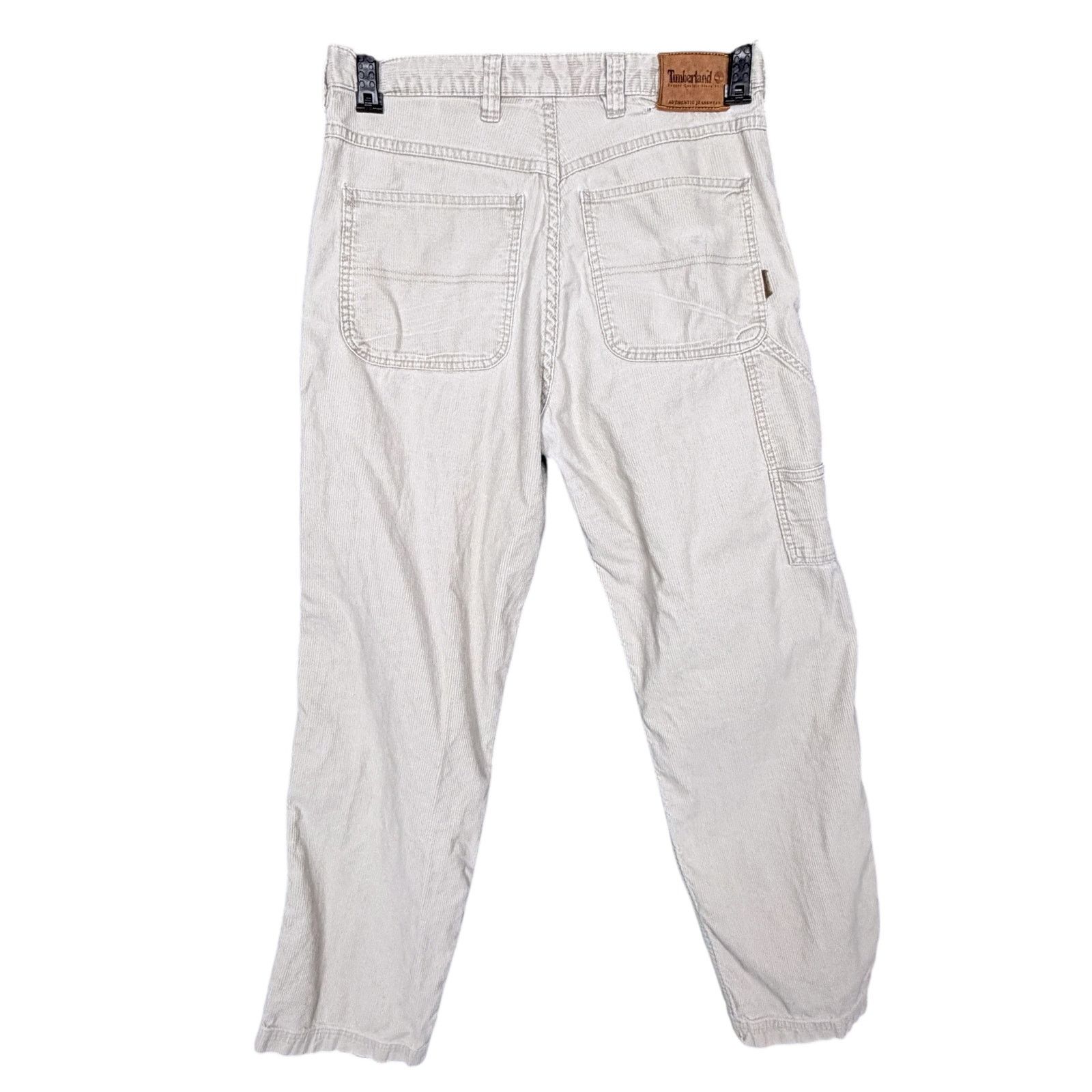Timberland Vintage 90s Timberland Gray Corduroy Carpenter Pants 32x30 Size US 32 / EU 48 - 2 Thumbnail