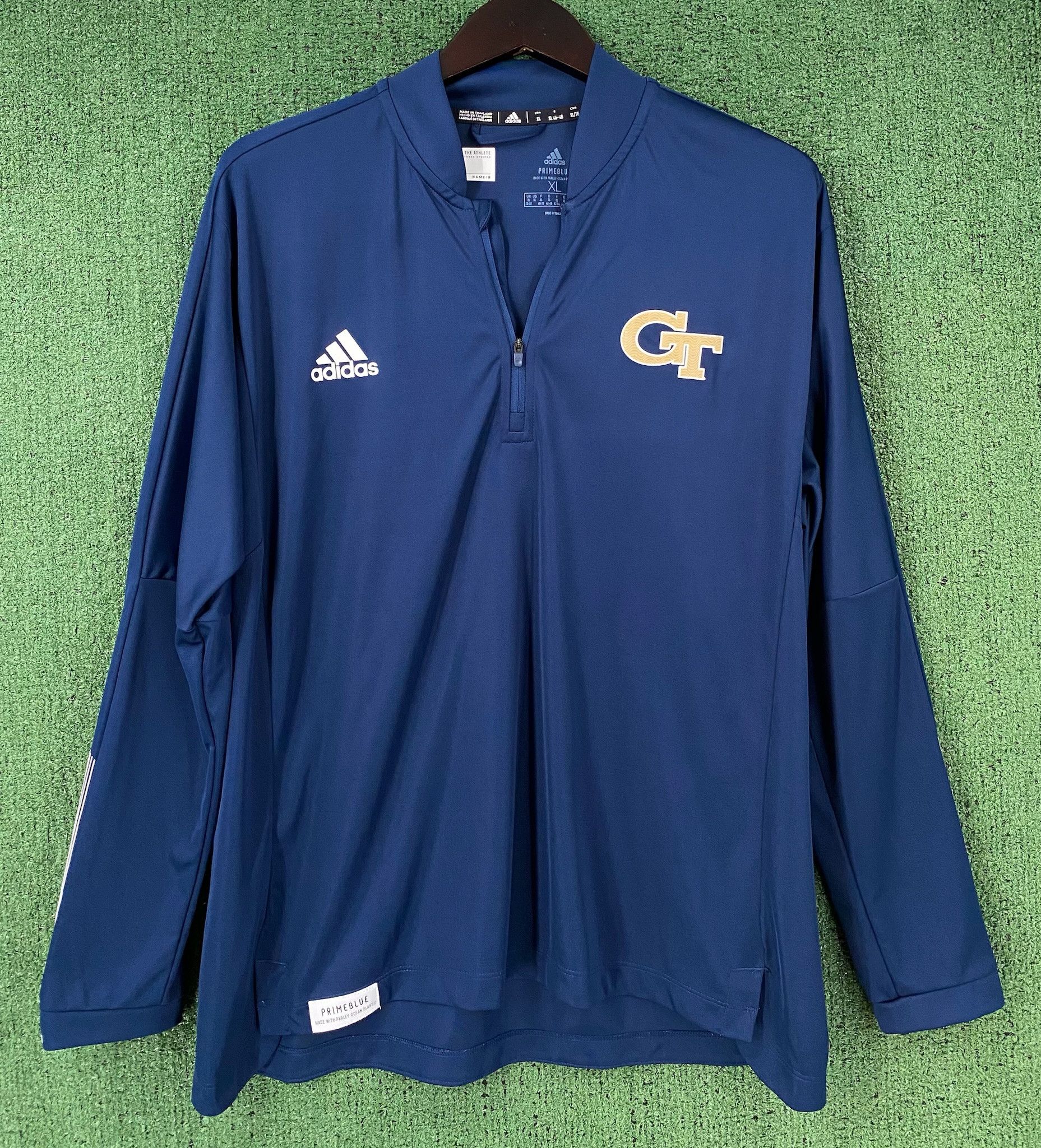 Adidas Adidas Georgia Tech Yellow Jackets 1/4 Zip Athletic Shirt XL Size US XL / EU 56 / 4 - 1 Thumbnail
