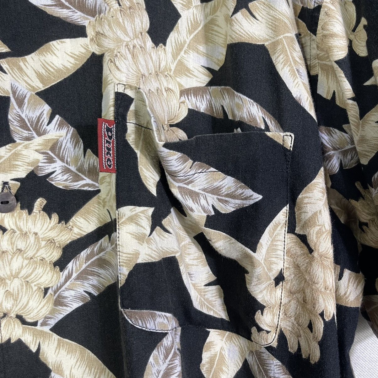 Vintage Vintage Piko Hawaiian Banana Motif Shirt Size US XXL / EU 58 / 5 - 4 Thumbnail