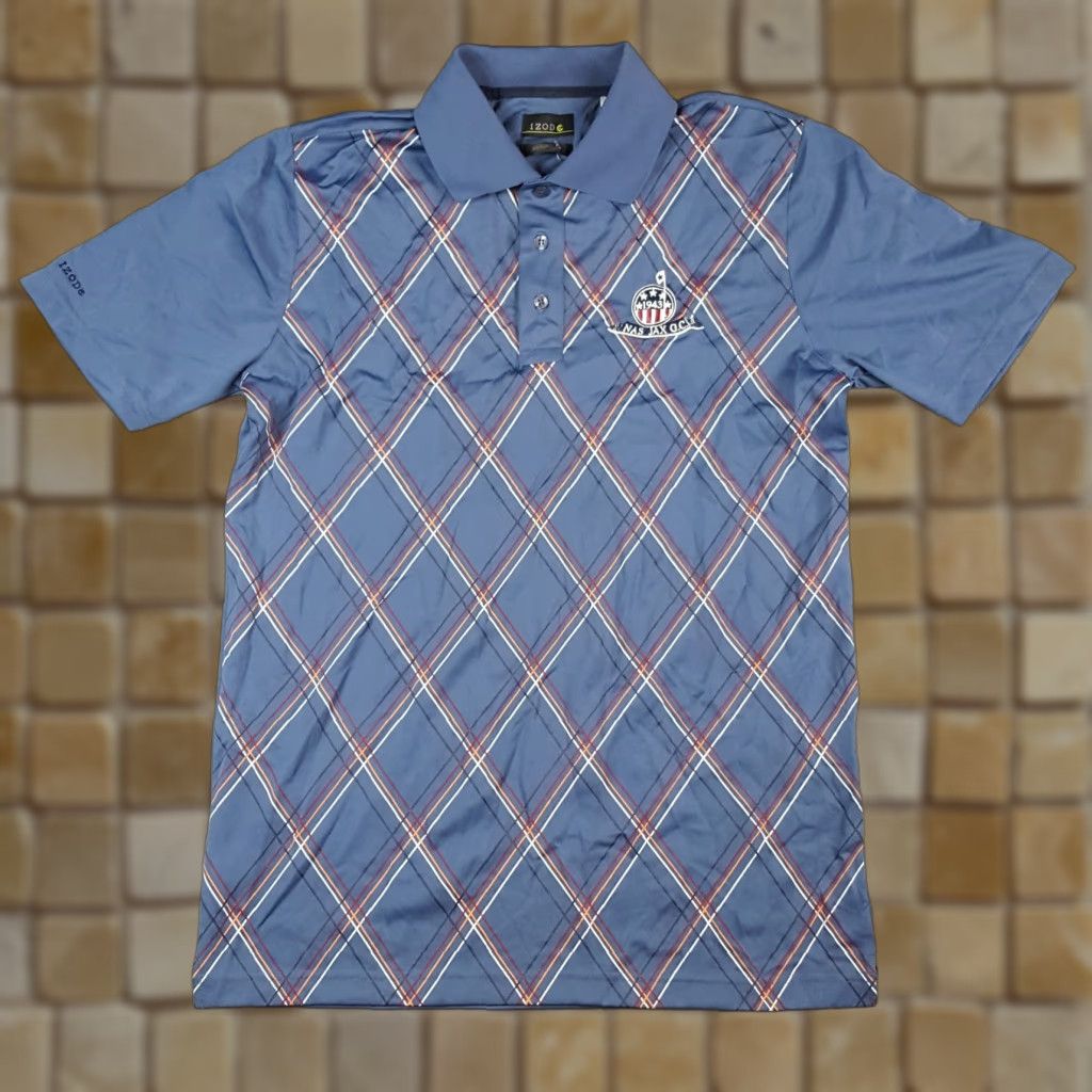 Izod VINTAGE IZOD Golf Polo Shirt NAS JAX Naval Air Station Argyle Collared Polo Shirt Blue M Men Polo Shirt 90s Preppy Beach Classic. Size US M / EU 48-50 / 2 - 1 Thumbnail