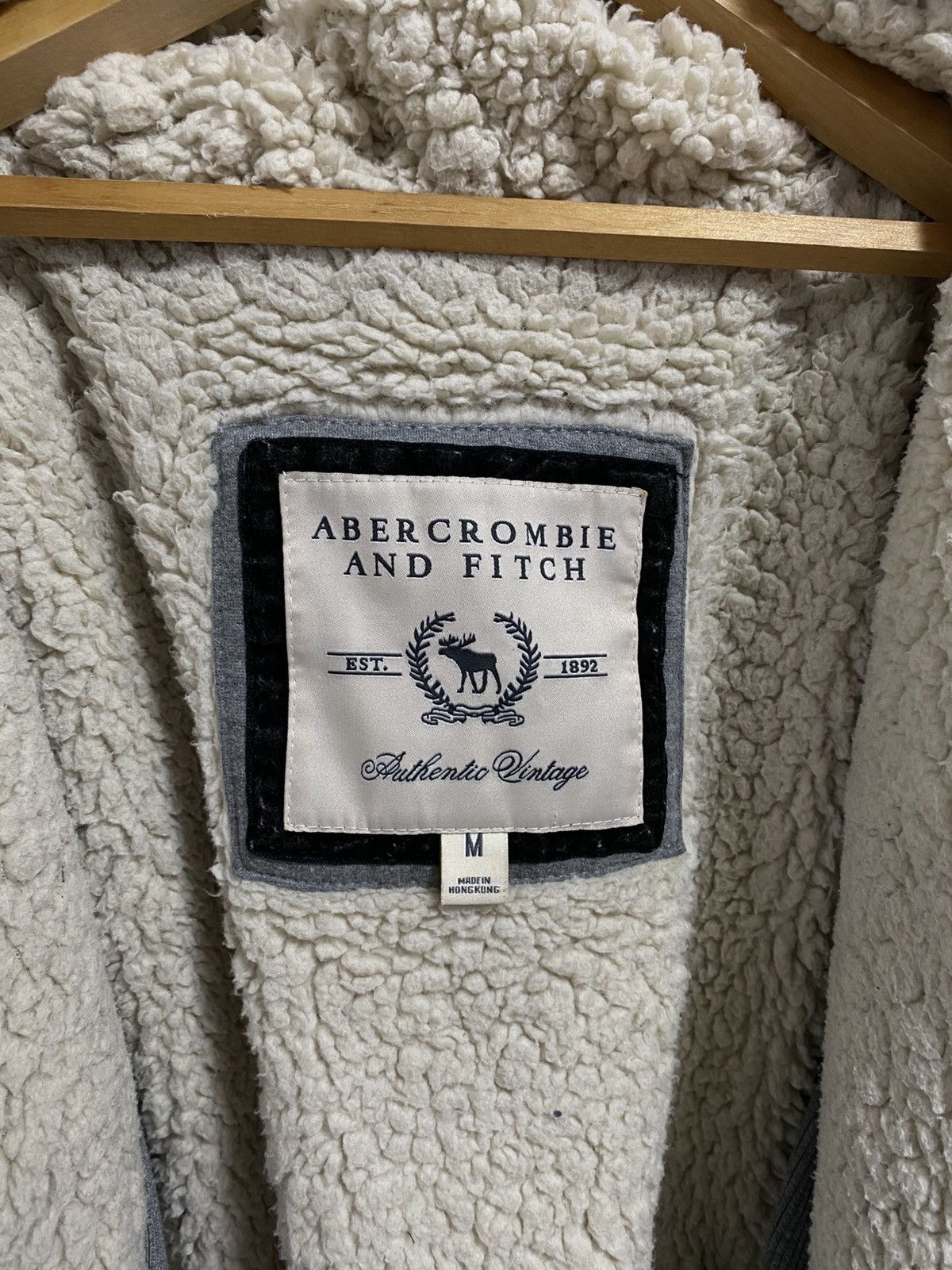 Abercrombie & Fitch Vintage Hoodie Abercrombie Fitch Sherpa Fleece Winter Jacket Size US M / EU 48-50 / 2 - 5 Thumbnail