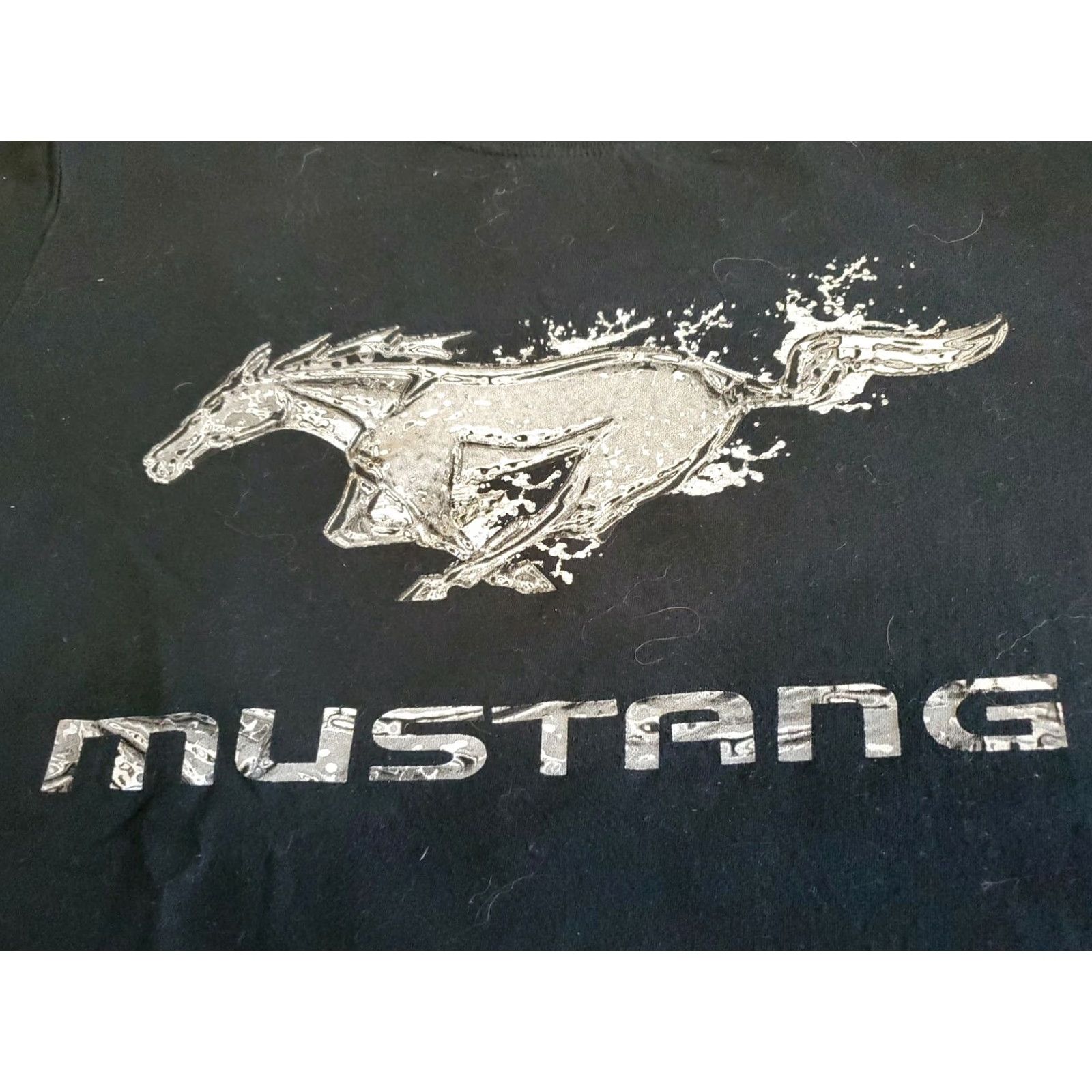 Ford Ford MUSTANG Official Licensed Product Flame Racing Black S/S TShirt SZ M Shirt Adult M Black Cotton Crew Neck Unisex Cars 90s? Size US M / EU 48-50 / 2 - 4 Thumbnail