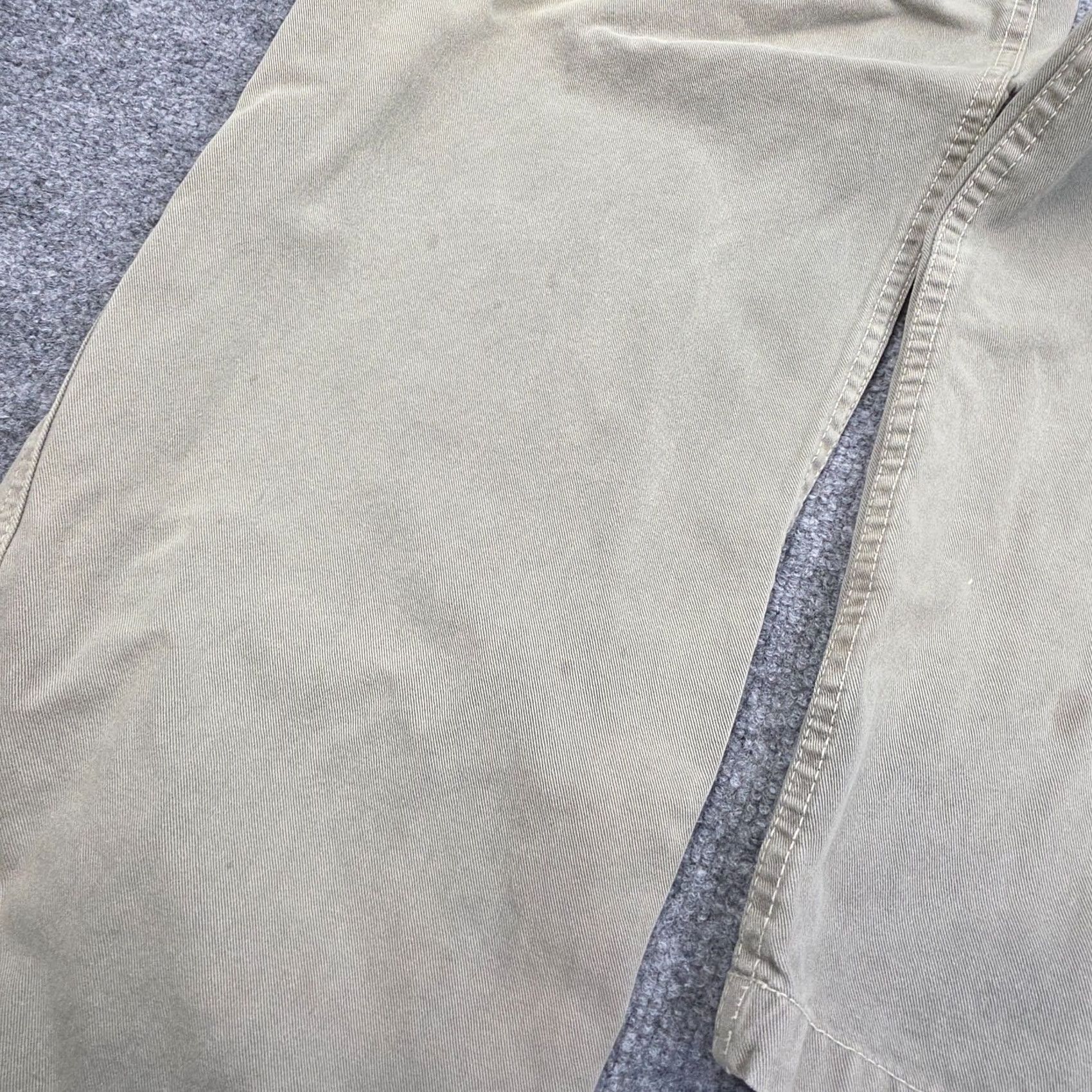 Vintage Gramicci Pants Women's 1XL Beige Green Belted Faded Made Usa, Women's (Size 40) — image 6 of 6