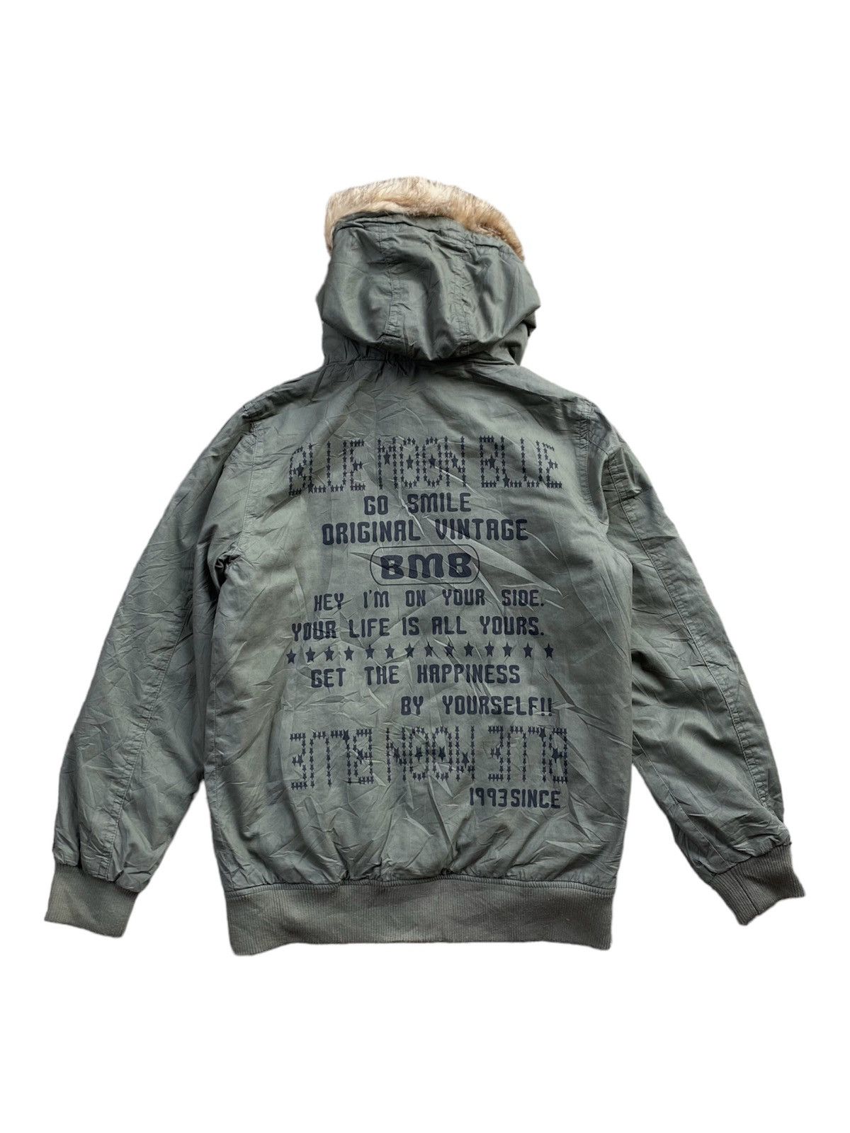 If Six Was Nine × Japanese Brand × Le Grande Bleu (L.G.B.) Vintage Japanes Blue Moonblue Fur Hoodie Jacket Size US M / EU 48-50 / 2 - 2 Thumbnail