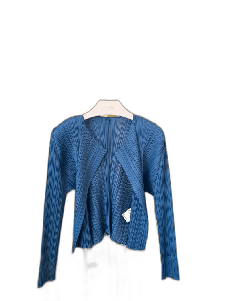 Issey Miyake Issey Miyake Blue Cardigan Short Top-yf Size US M / EU 48-50 / 2 - 1 Thumbnail