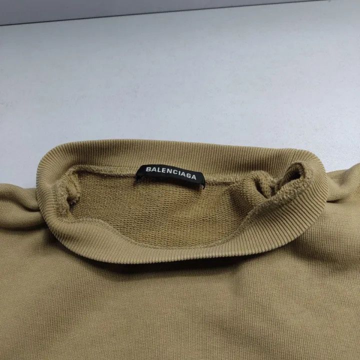 Balenciaga Balenciaga Balenciaga Brown Logo Relaxed Long Sleeve Sweat Size US XS / EU 42 / 0 - 4 Thumbnail