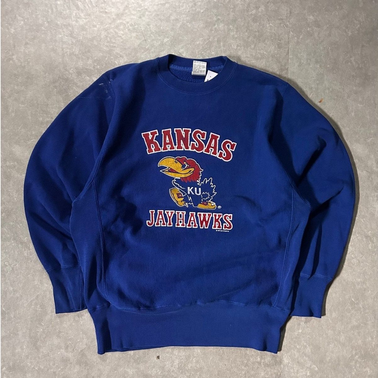 Other 90's Vintage Kansas Jayhawks Blue Crewneck -L Size US L / EU 52-54 / 3 - 1 Thumbnail