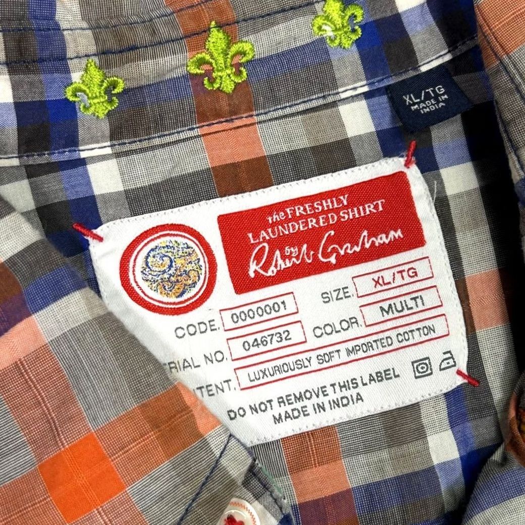 Robert Graham Robert Graham Plaid Button Down Shirt Long Sleeve Mens XL Brown Size US XL / EU 56 / 4 - 5 Thumbnail