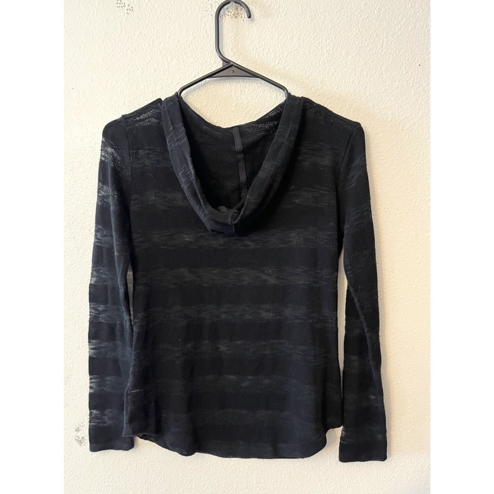 Aeropostale VINTAGE Aeropostale Hoodie Pullover Womens Small Black Casual Long Sleeve Cotton Blend Metal Theme Size S / US 4 / IT 40 - 2 Thumbnail