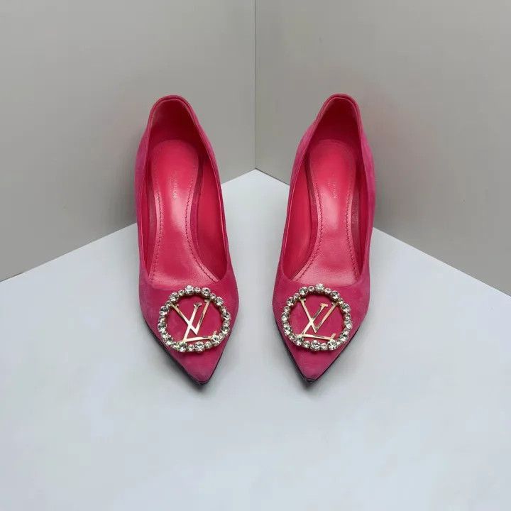 Louis Vuitton Louis Vuitton Madeleine High Heels in Magenta -2508 Size US 6 / IT 36 - 2 Thumbnail