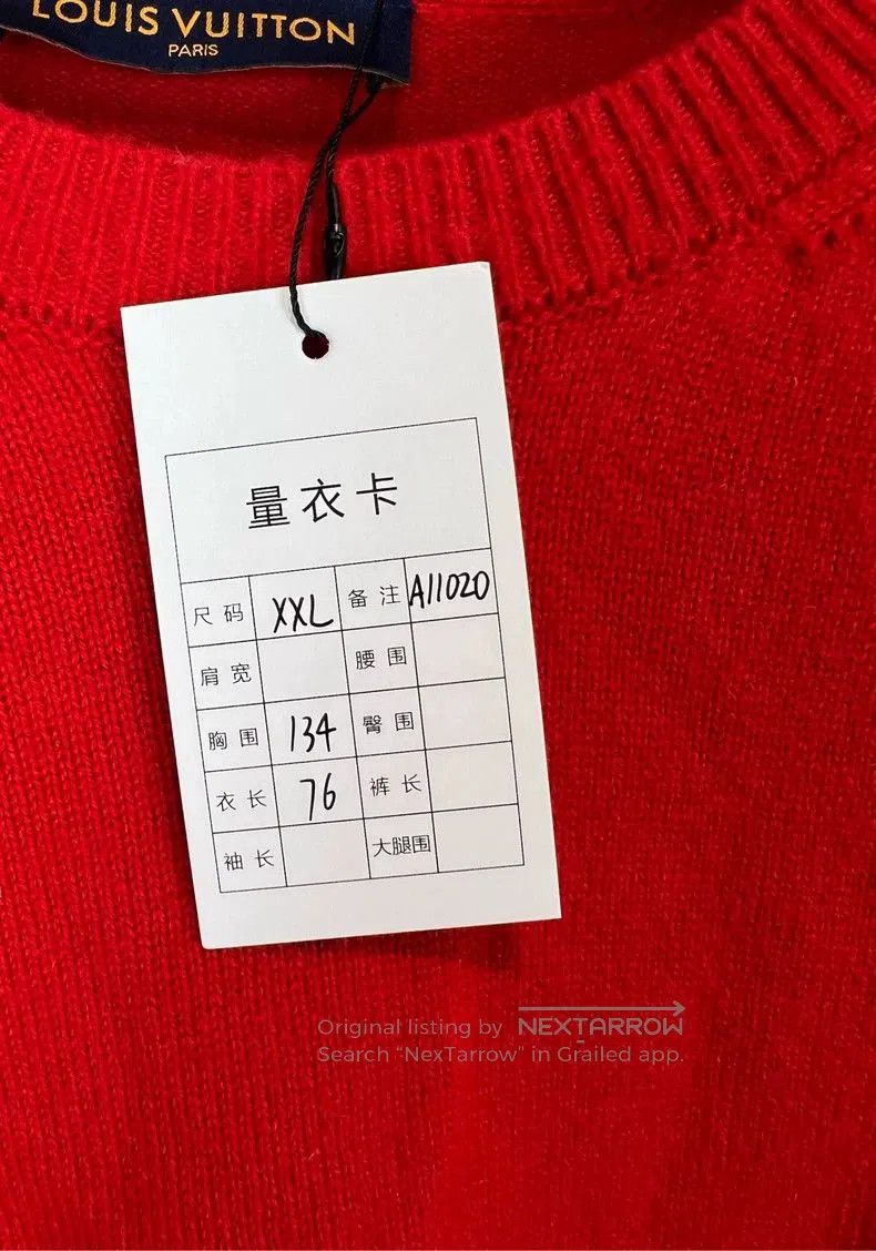 Louis Vuitton LOUIS VUITTON LV Logo Cashmere Sweater. Size US XXL / EU 58 / 5 - 6 Thumbnail