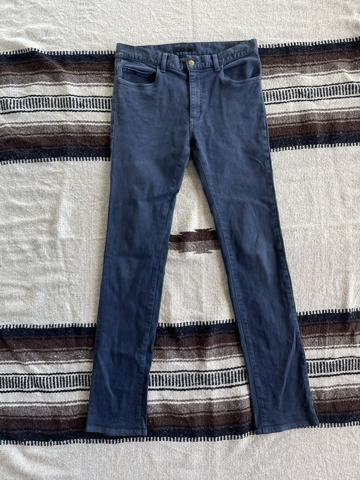 image of Junhashimoto Skinny Pants in Blue, Men's (Size 31)