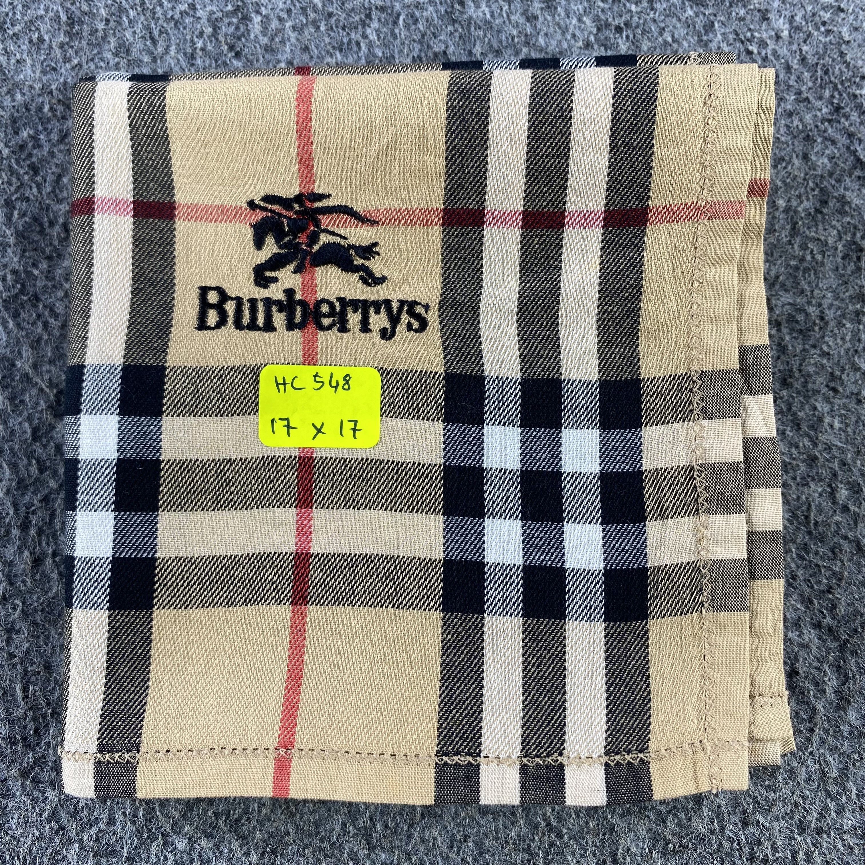 Burberry × Vintage Burberry Handkerchief/Neckerchief/Bandana HC548 Size ONE SIZE - 5 Thumbnail