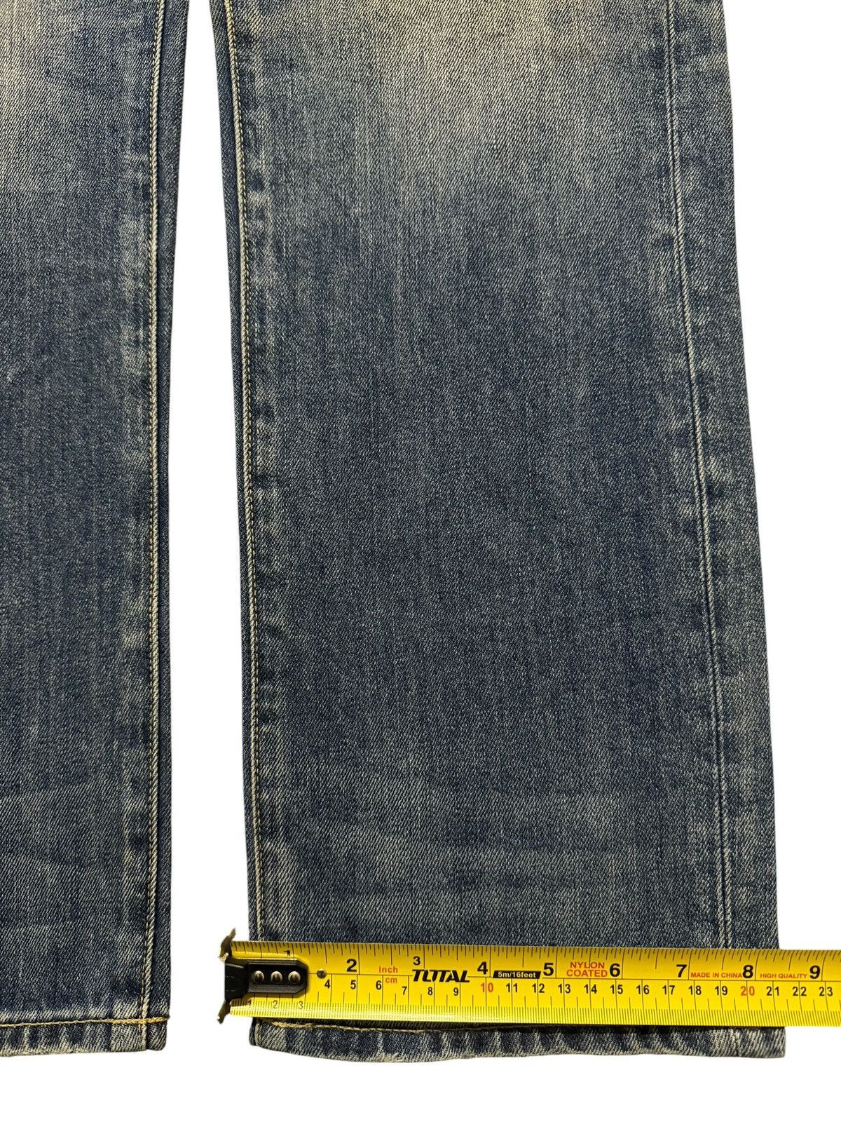 Uniqlo Vintage Y2K Japanese Uniqlo Faded Wash Distress Straight Leg Size US 34 / EU 50 - 14 Thumbnail