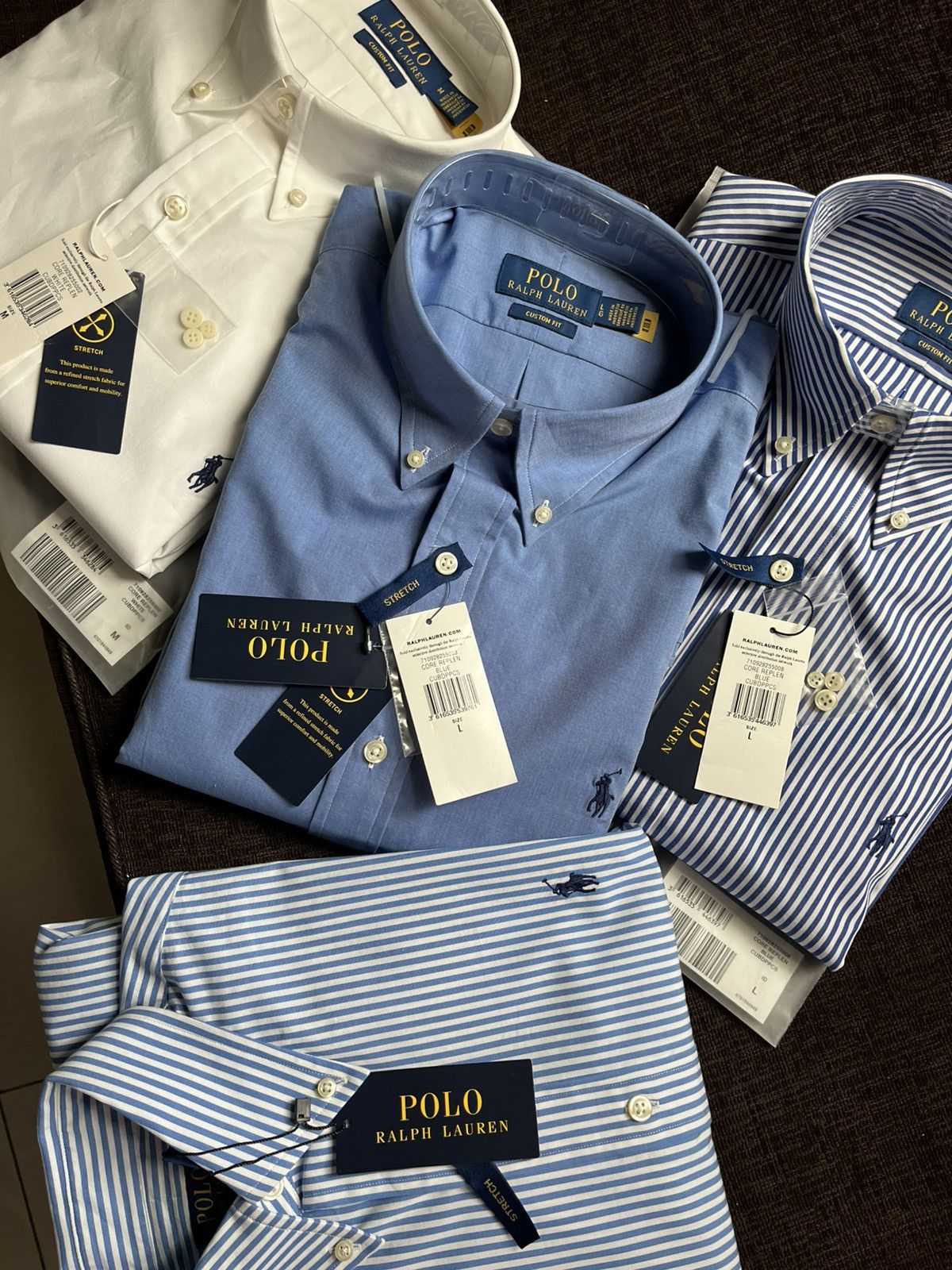 Polo Ralph Lauren Polo Ralph Lauren Custom Fit Stretch Poplin Shirt Size US L / EU 52-54 / 3 - 9 Thumbnail