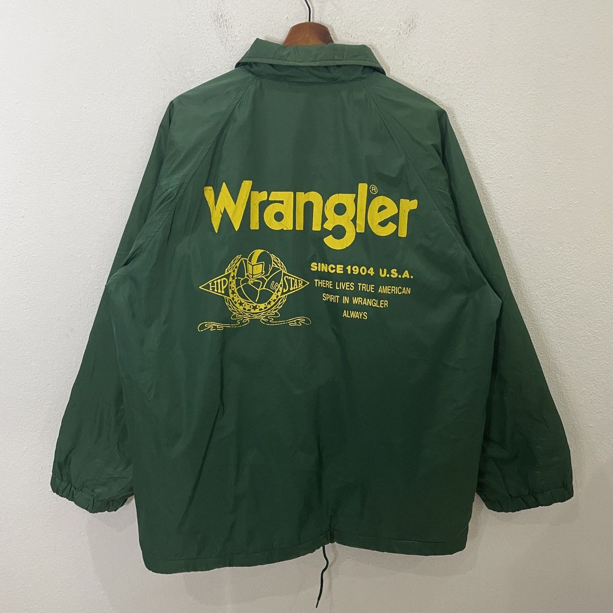 Vintage × Wrangler Vintage 90s Wrangler Big Logo Jacket Size US XL / EU 56 / 4 - 1 Thumbnail