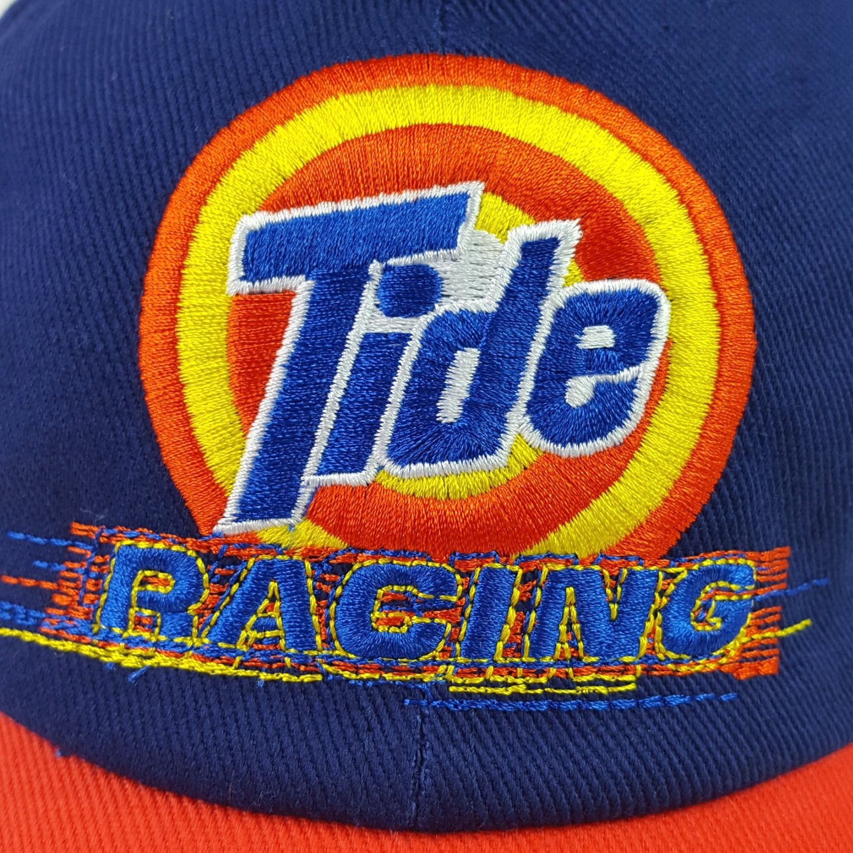 NASCAR VINTAGE Tide Racing NASCAR Snapback Adjustable Twill Blue Hat Baseball Cap Car Size ONE SIZE - 3 Thumbnail