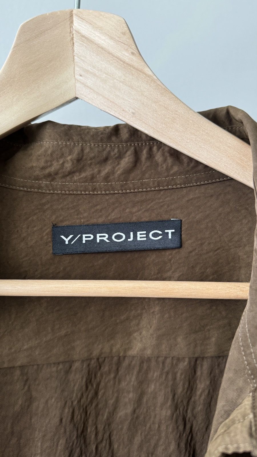 Y/Project Y/Project SSENSE Exclusive Brown Shirt with wire Size US L / EU 52-54 / 3 - 5 Thumbnail