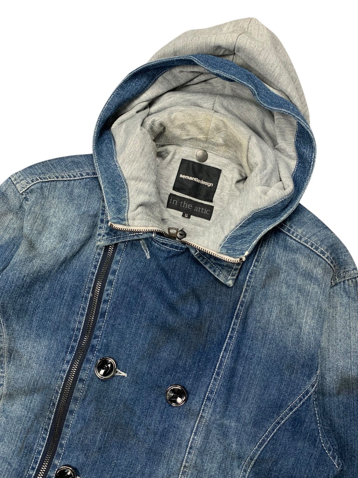 semanticdesign Semantic design x in the attic denim jacket hoded Size US L / EU 52-54 / 3 - 8 Thumbnail