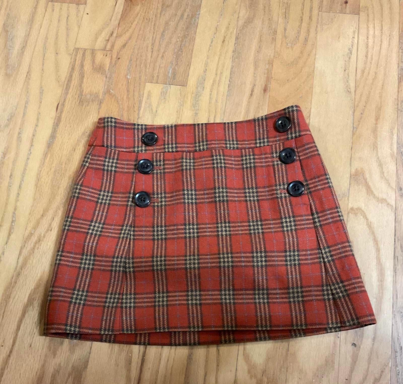 Gap Extra Cute Vintage Y2K Gap Red Plaid Mini Skirt Size 0 Size 25" / US 0 / IT 36 - 1 Thumbnail