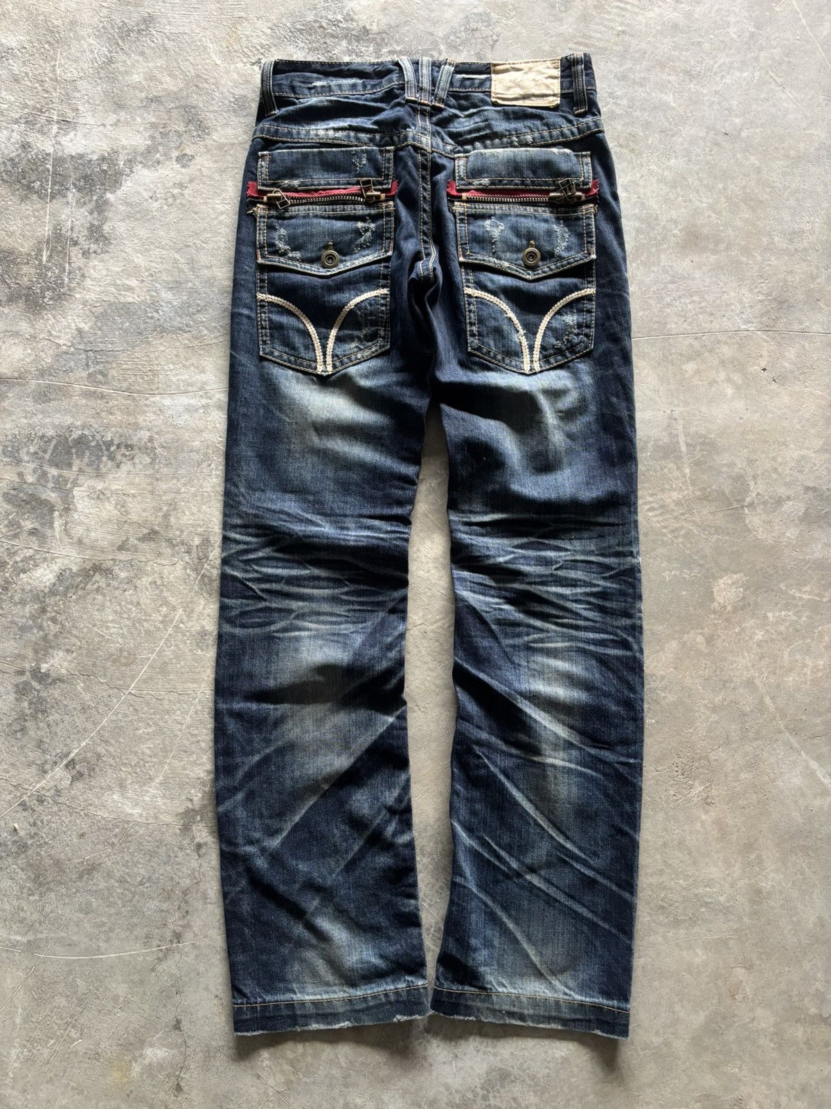 If Six Was Nine LOLITA distressed japanese washed whiskered punk grunge Size US 31 - 12 Thumbnail