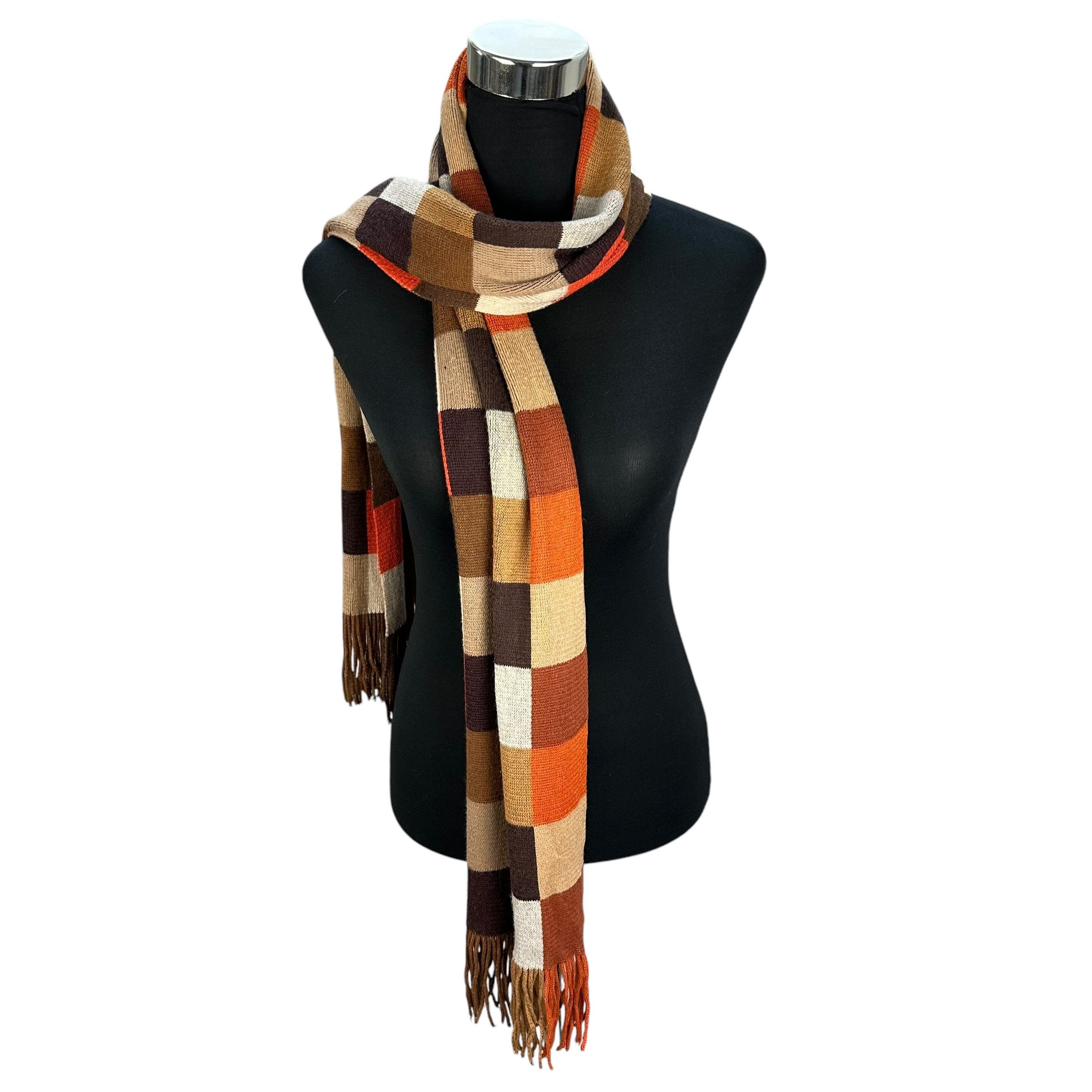 BONNEFOY Checked Muffler Neckwear Scarves #A62-1488