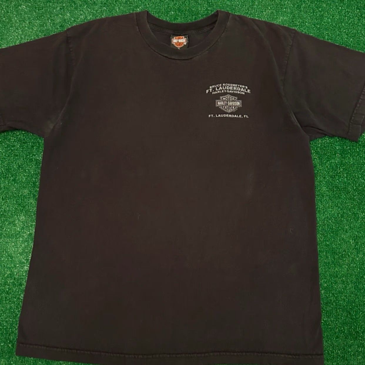 Harley Davidson VINTAGE Harley-Davidson Shirt XL Black 90s Y2K Biker Grunge Hip Hop Motorcycle Punk Logo Ft Lauderdale Florida 2005 Mens Size US XL / EU 56 / 4 - 2 Thumbnail