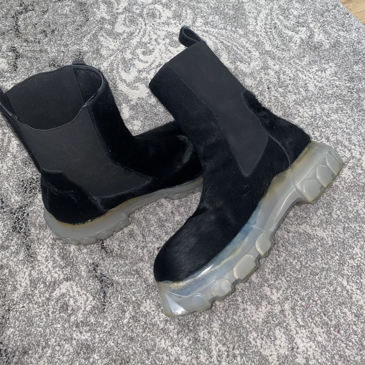 RICK OWENS AW 22 PONY HAIR TRACTOR BOOTS 42 - Boots