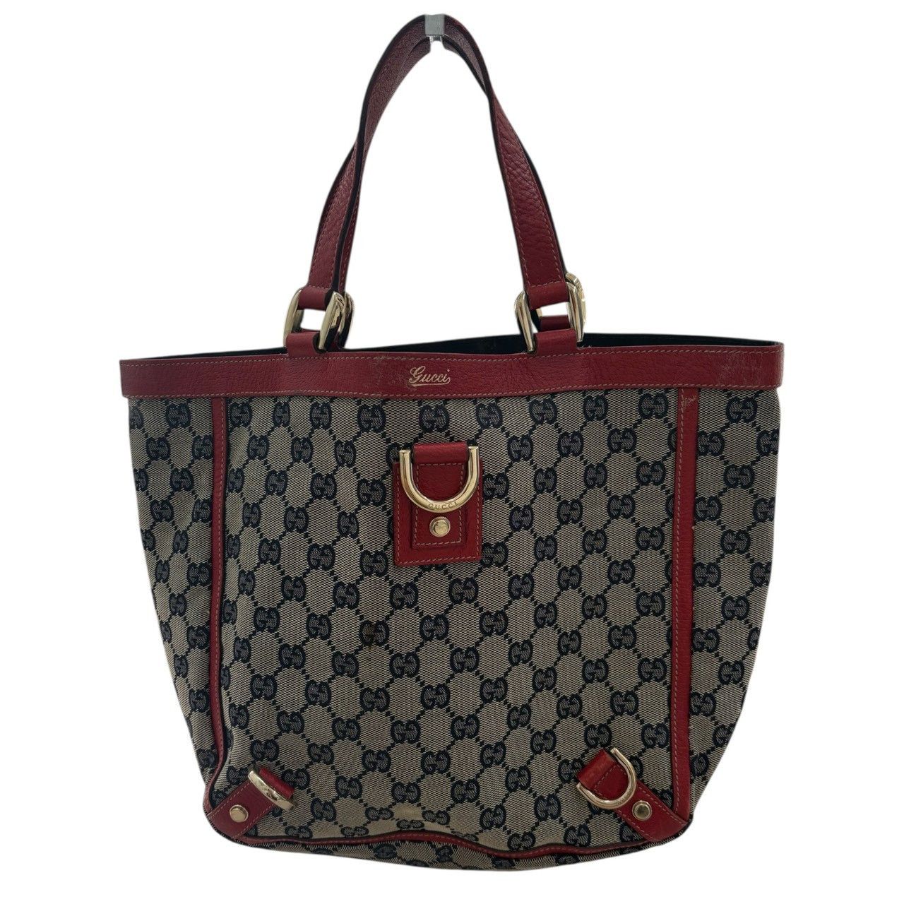 Gucci Gucci Gucci Abbey GG Canvas Leather Tote Bag Textile Tote Bag 130739 DUTY FREE for USA Size ONE SIZE - 1 Thumbnail