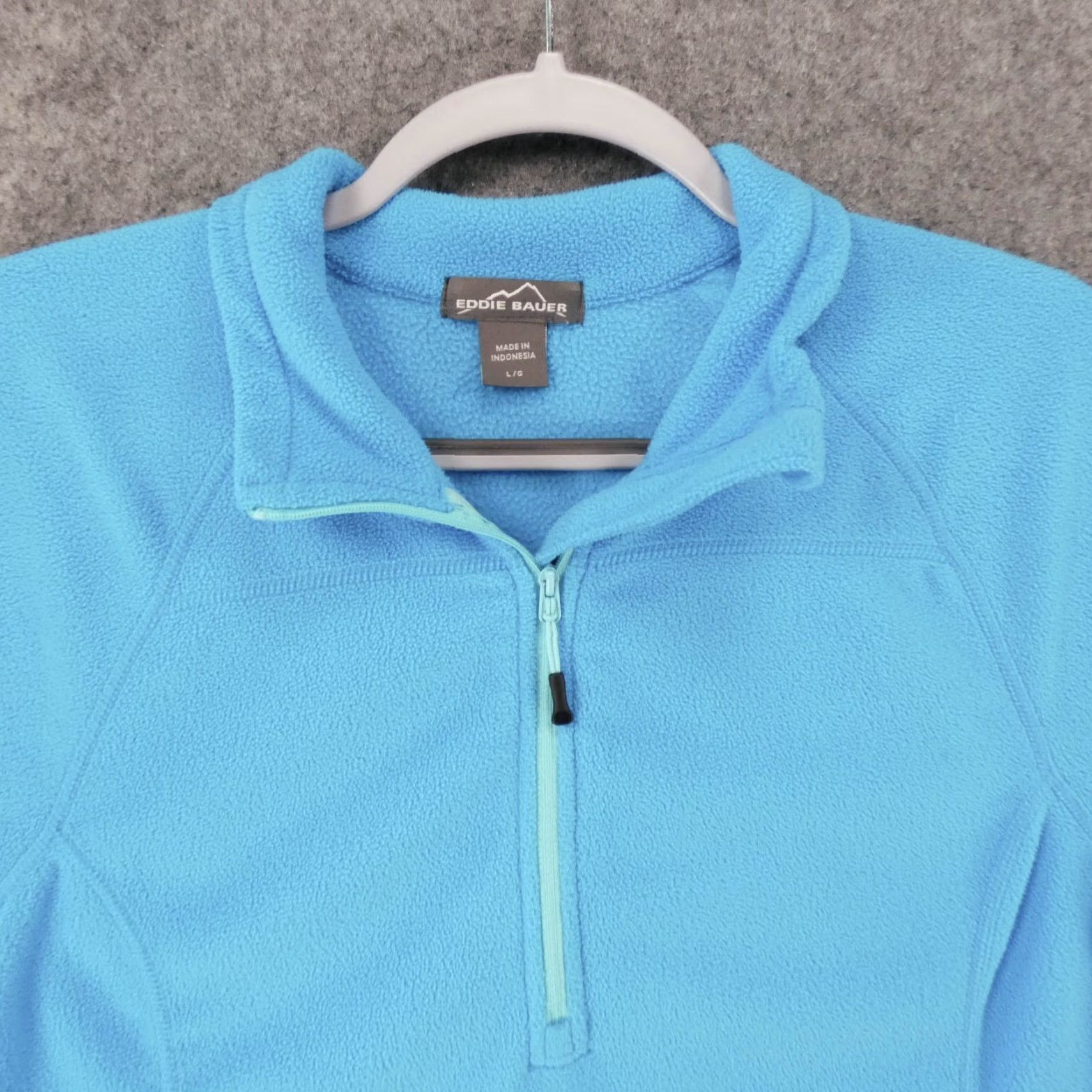 Eddie Bauer Eddie Bauer Pullover Womens Large Lon Sleeve Fleece 1/4 Zip Blue Size L / US 10 / IT 46 - 2 Thumbnail