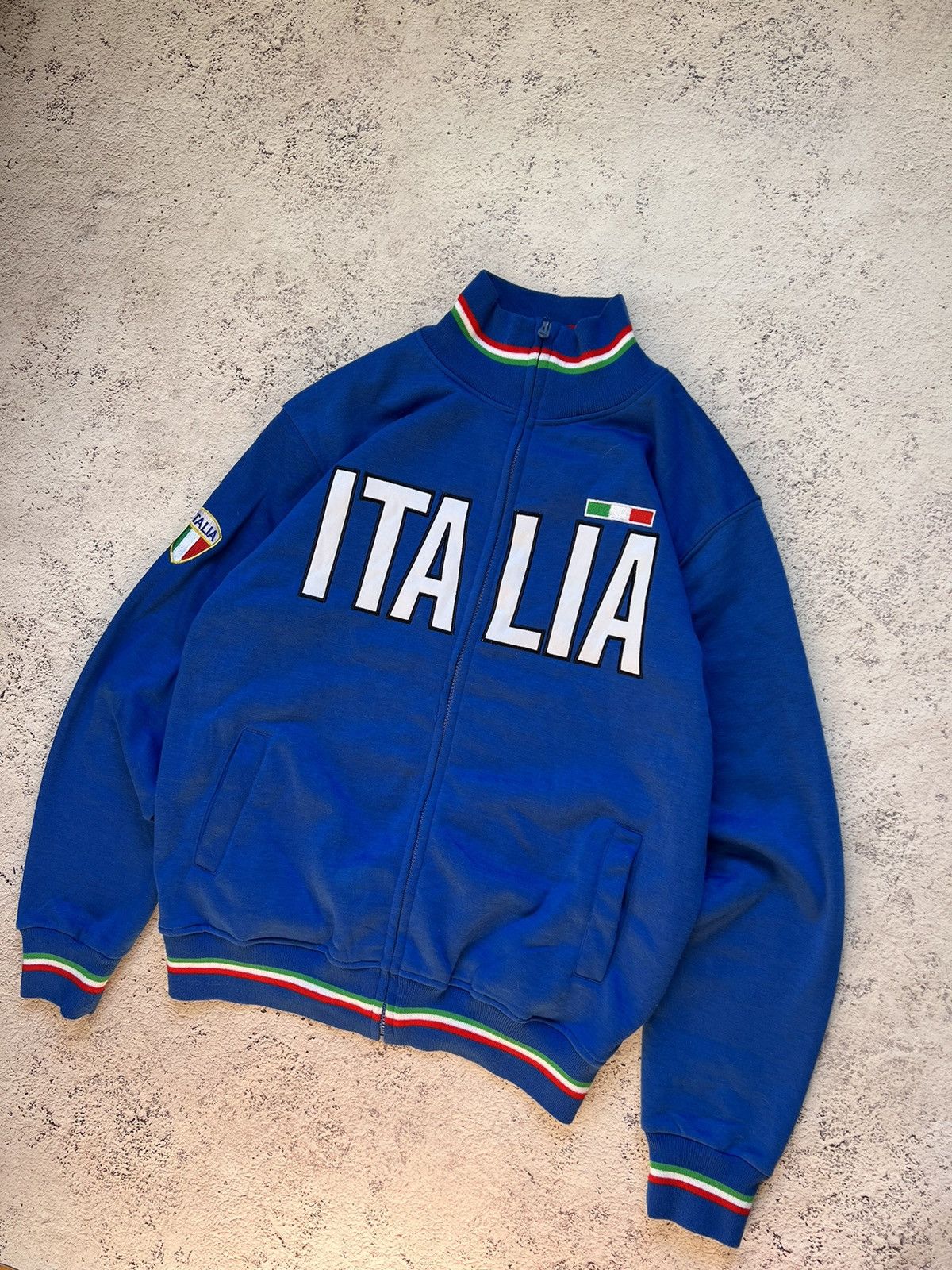 Vintage Y2K ITALIA BIG LOGO TRACK JACKET LIKE KAPPA BLOKE CORE Size US XL / EU 56 / 4 - 5 Thumbnail