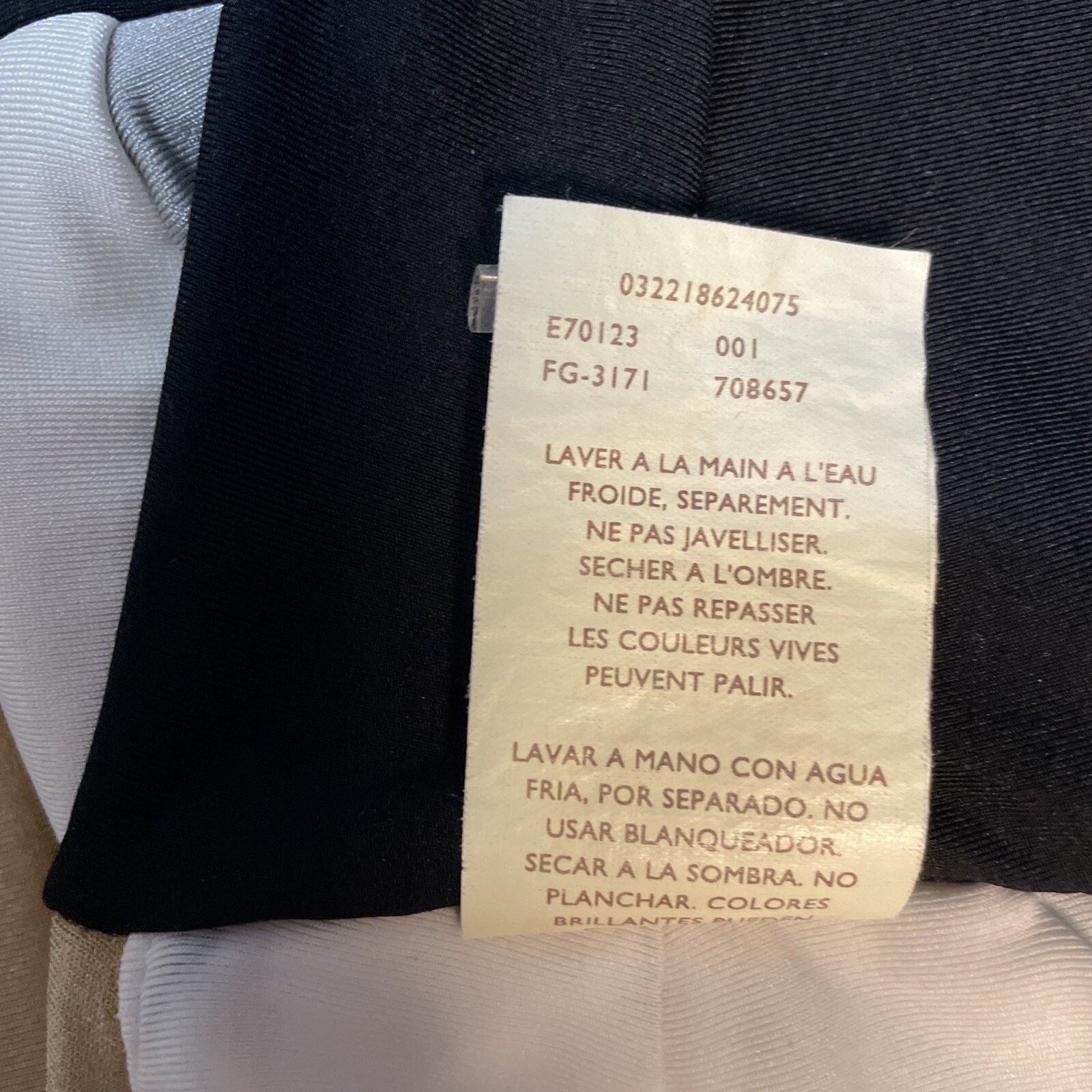 Perry Ellis PERRY ELLIS size L Bandeau Bikini Top Back Tie BLACK Gold Size L / US 10 / IT 46 - 9 Thumbnail