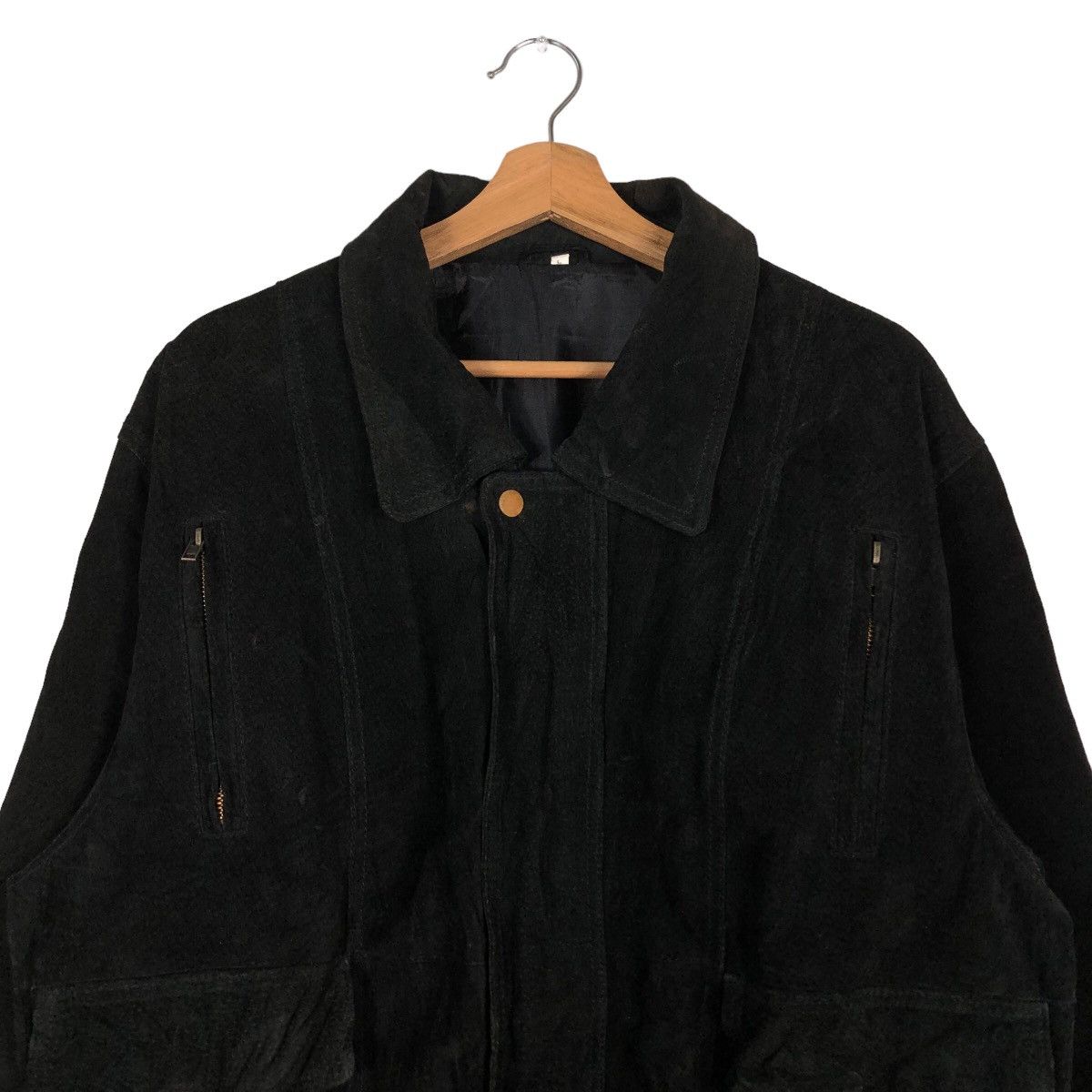 Issey Miyake 🔥Vintage Fly Genuine Leather Jacket Biker Issey Miyake Size US L / EU 52-54 / 3 - 3 Thumbnail